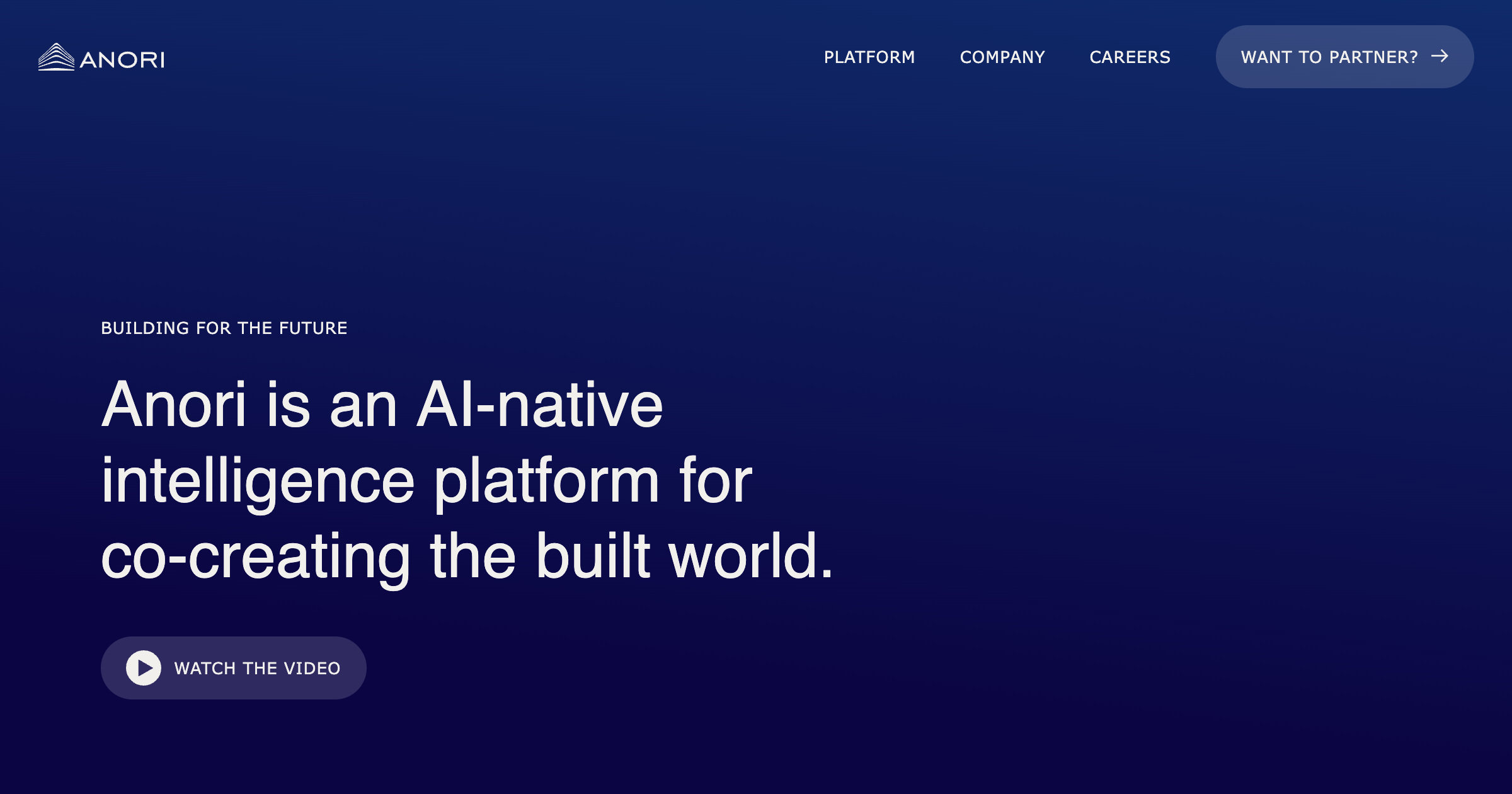 Anori interface screenshot