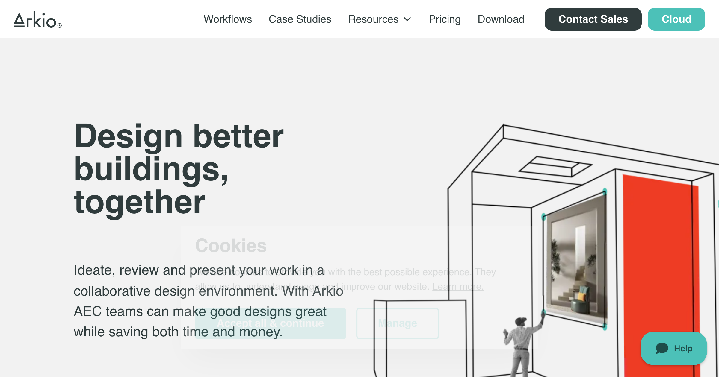 Arkio interface screenshot