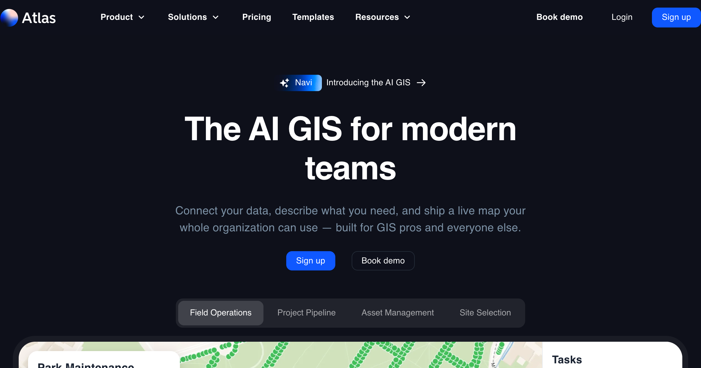 ATLAS interface screenshot