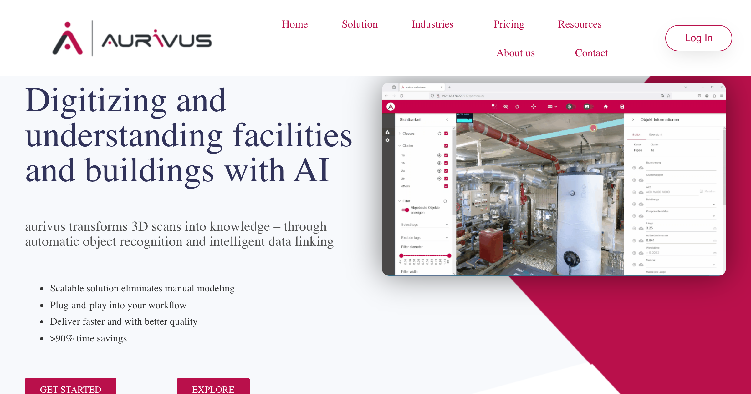 aurivus interface screenshot