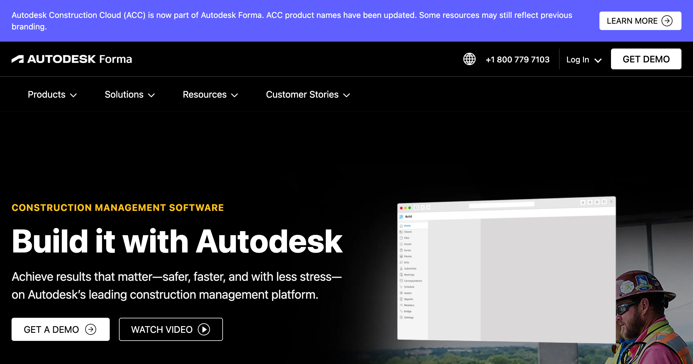 Autodesk Construction Cloud (BIM 360) interface screenshot