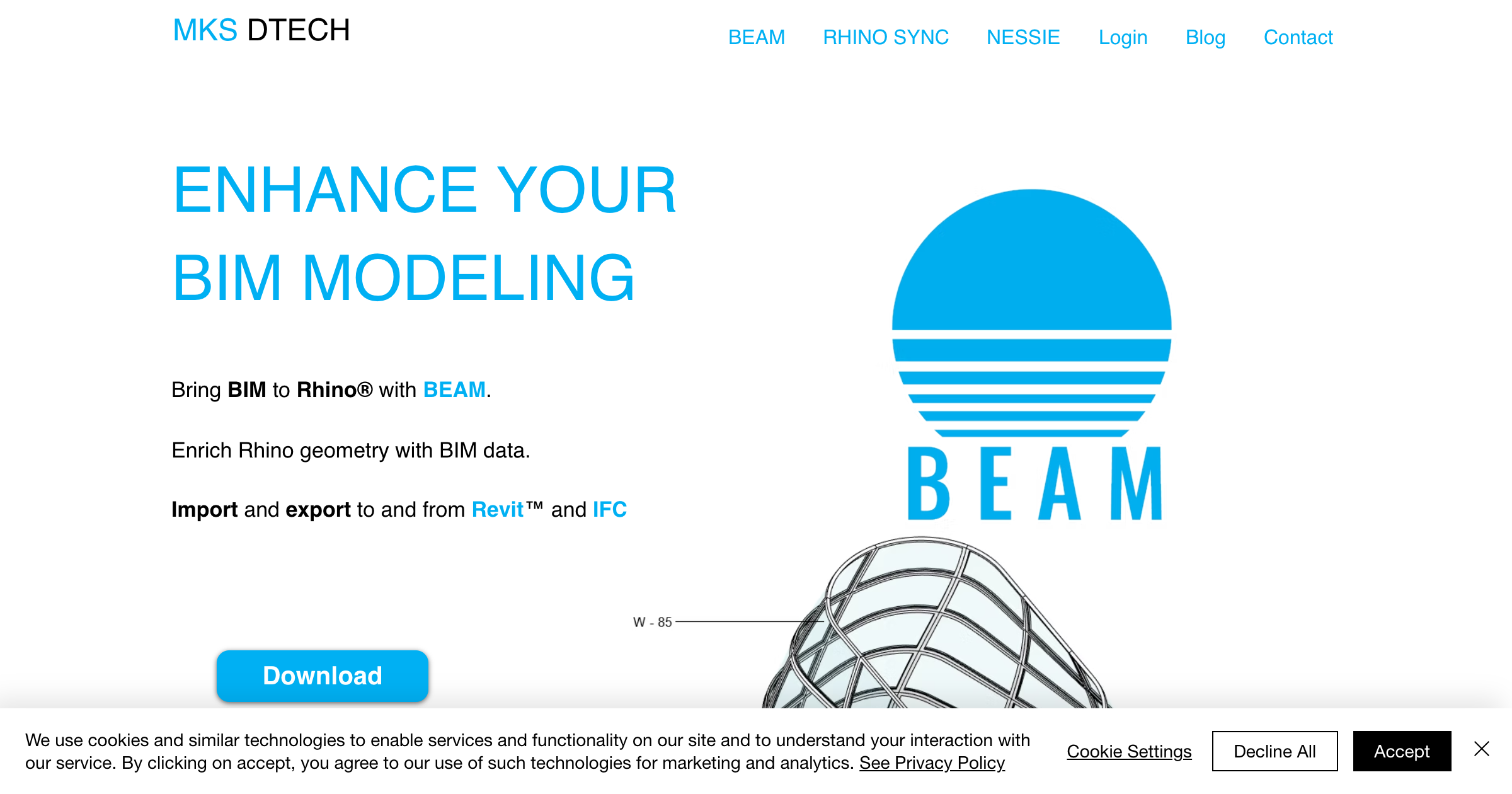 BEAM interface screenshot