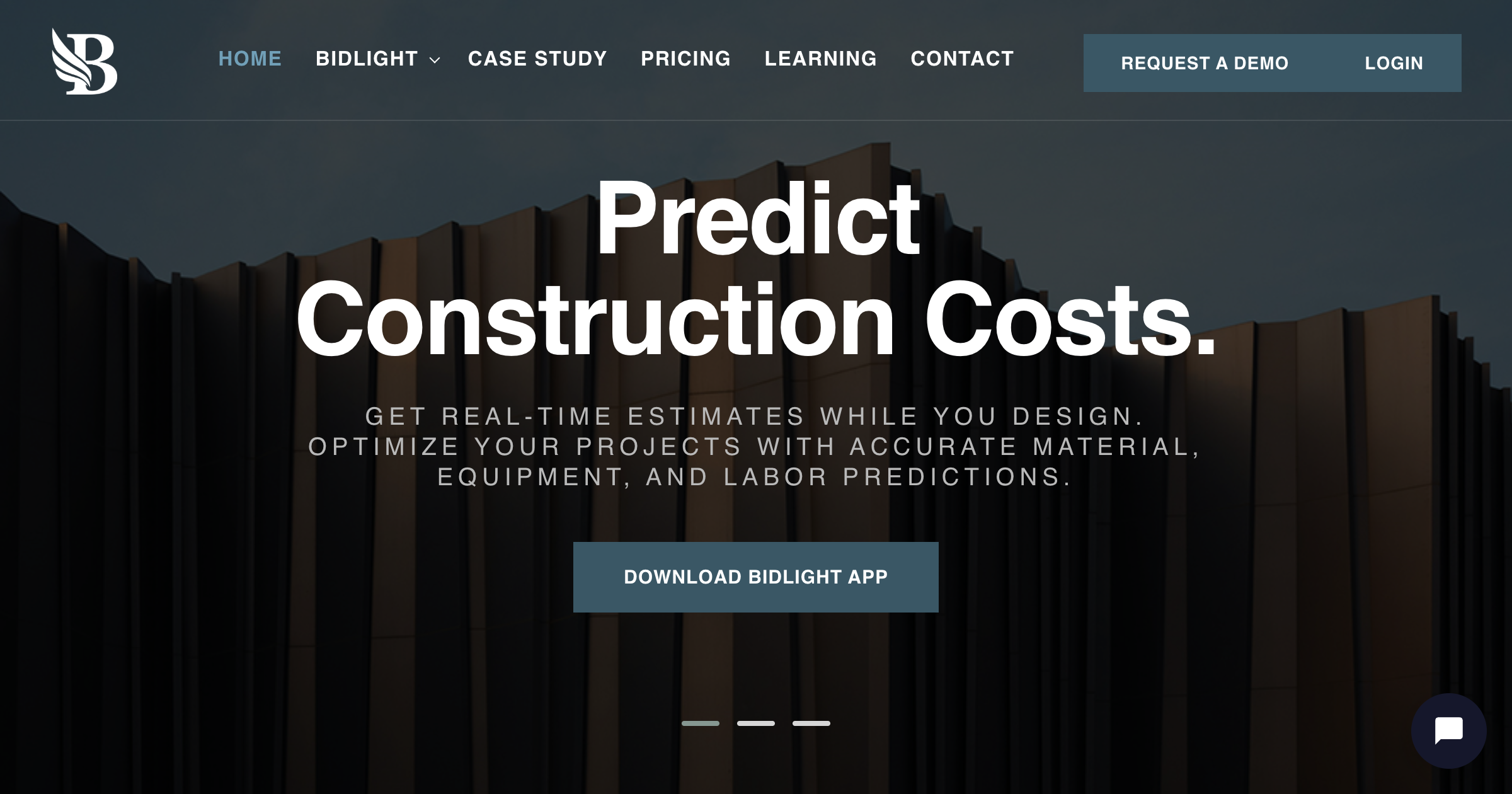 BidLight interface screenshot