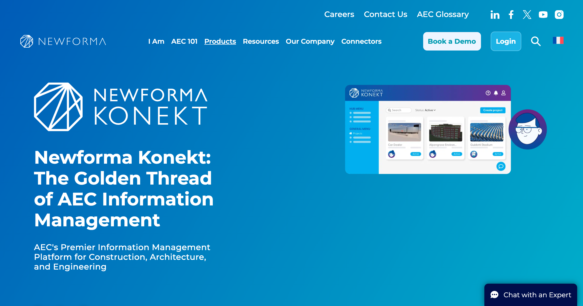 Newforma Konekt (formerly BIM Track) interface screenshot
