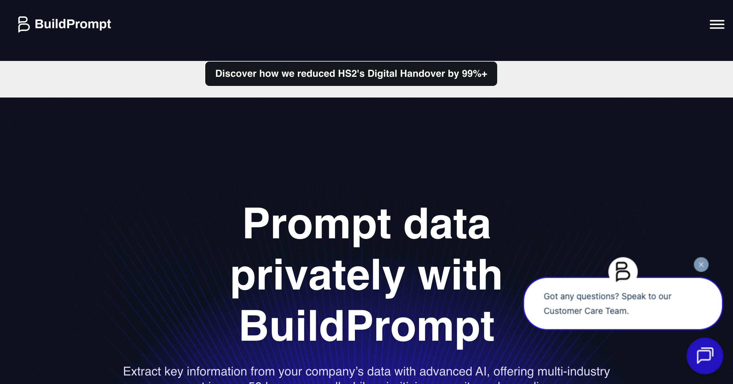 BuildPrompt interface screenshot