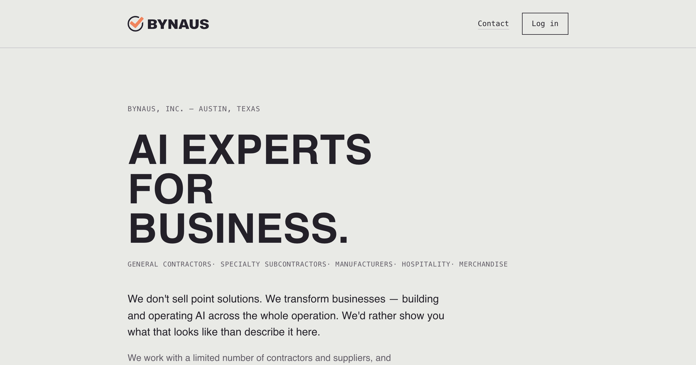 Bynaus interface screenshot