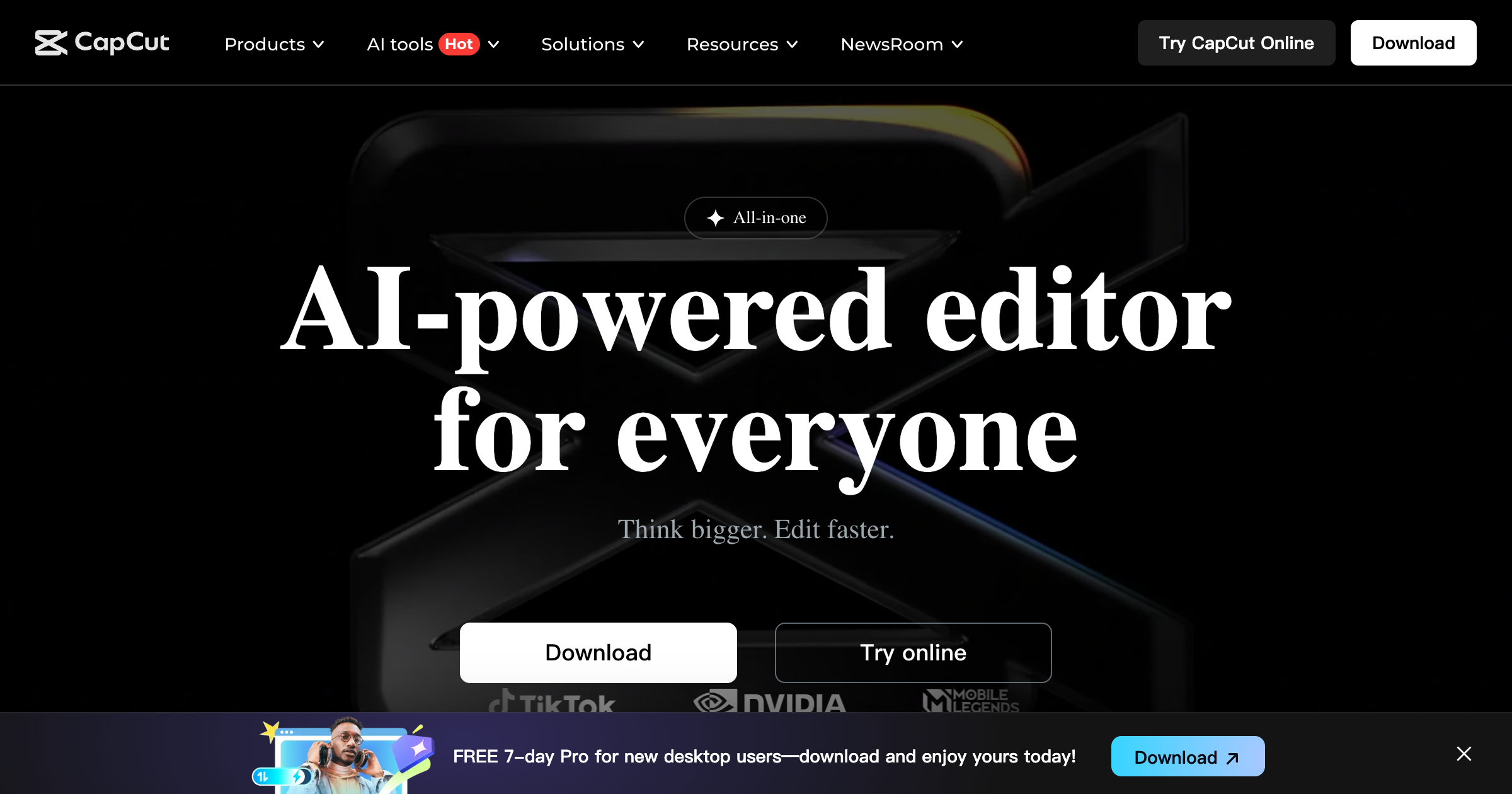 CapCut interface screenshot