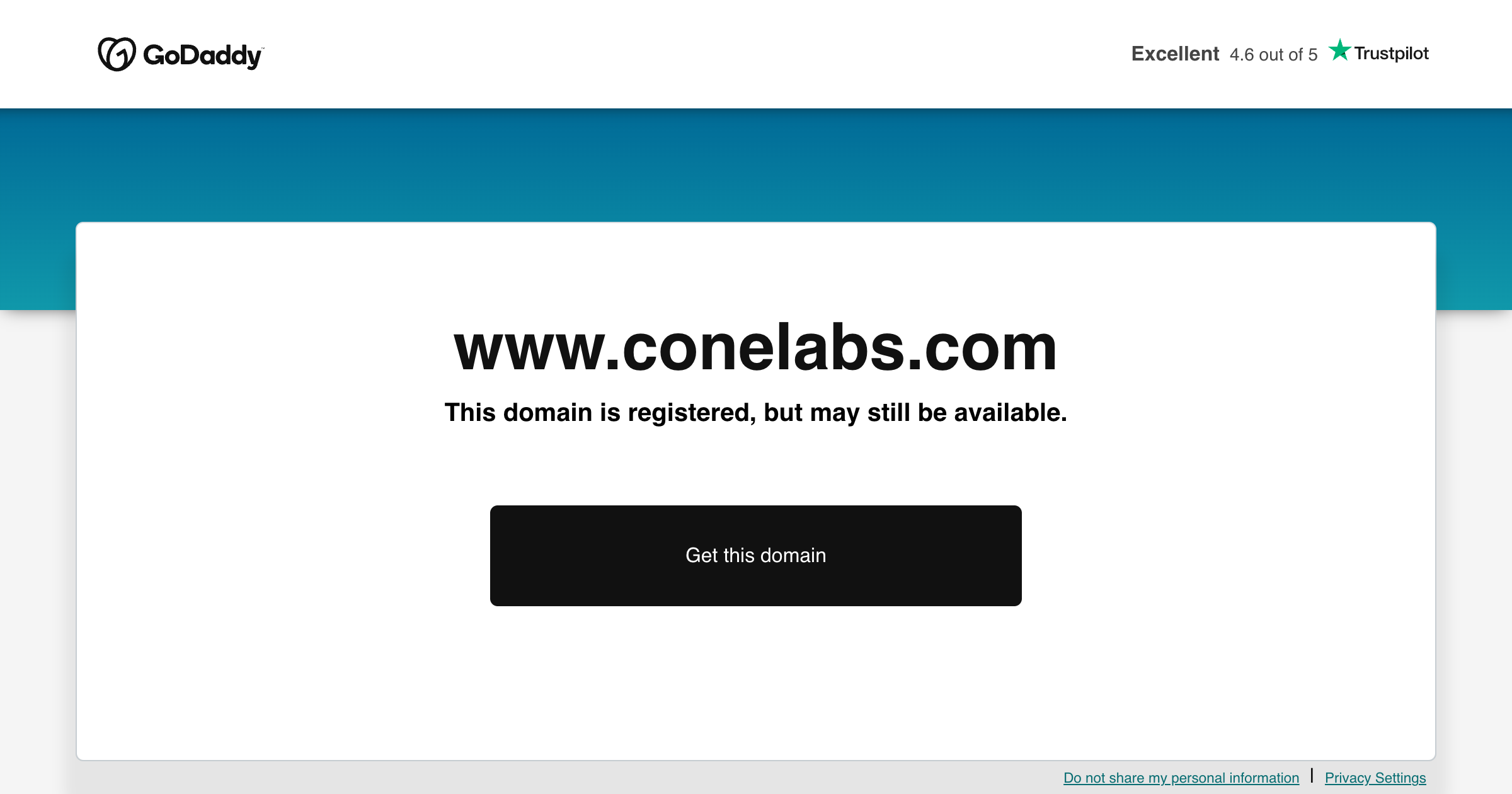 ConeLabs interface screenshot