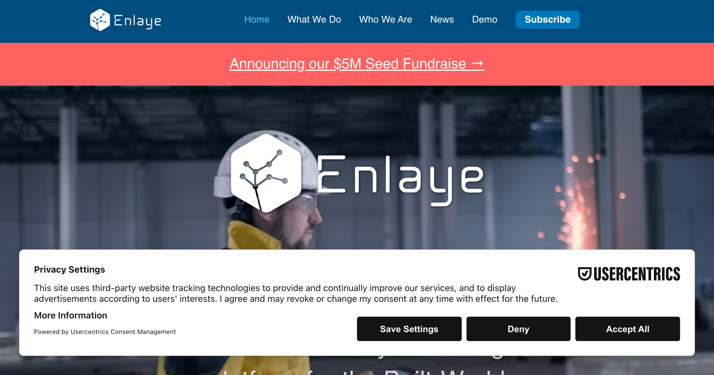 Enlaye interface screenshot