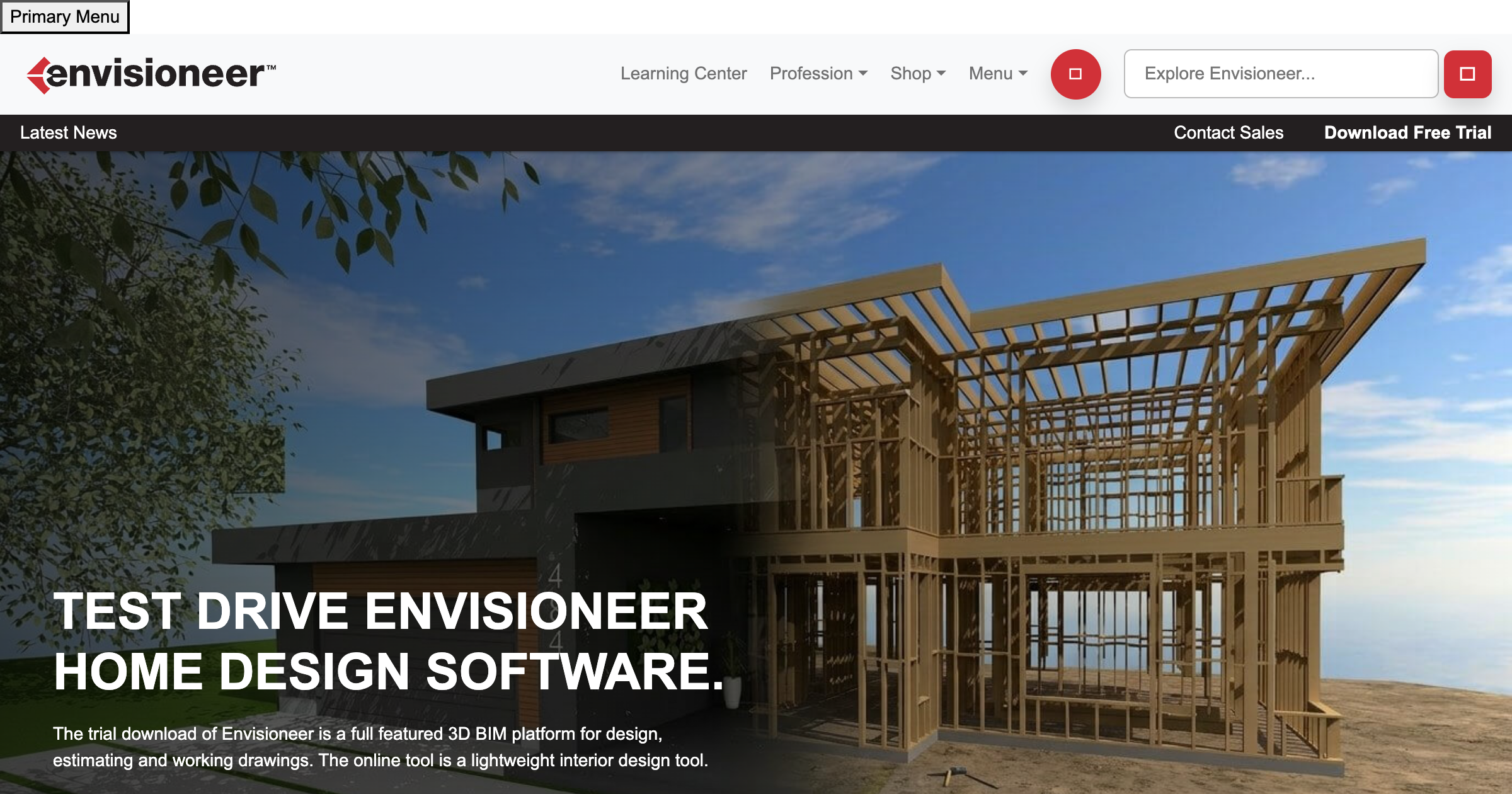 Envisioneer interface screenshot