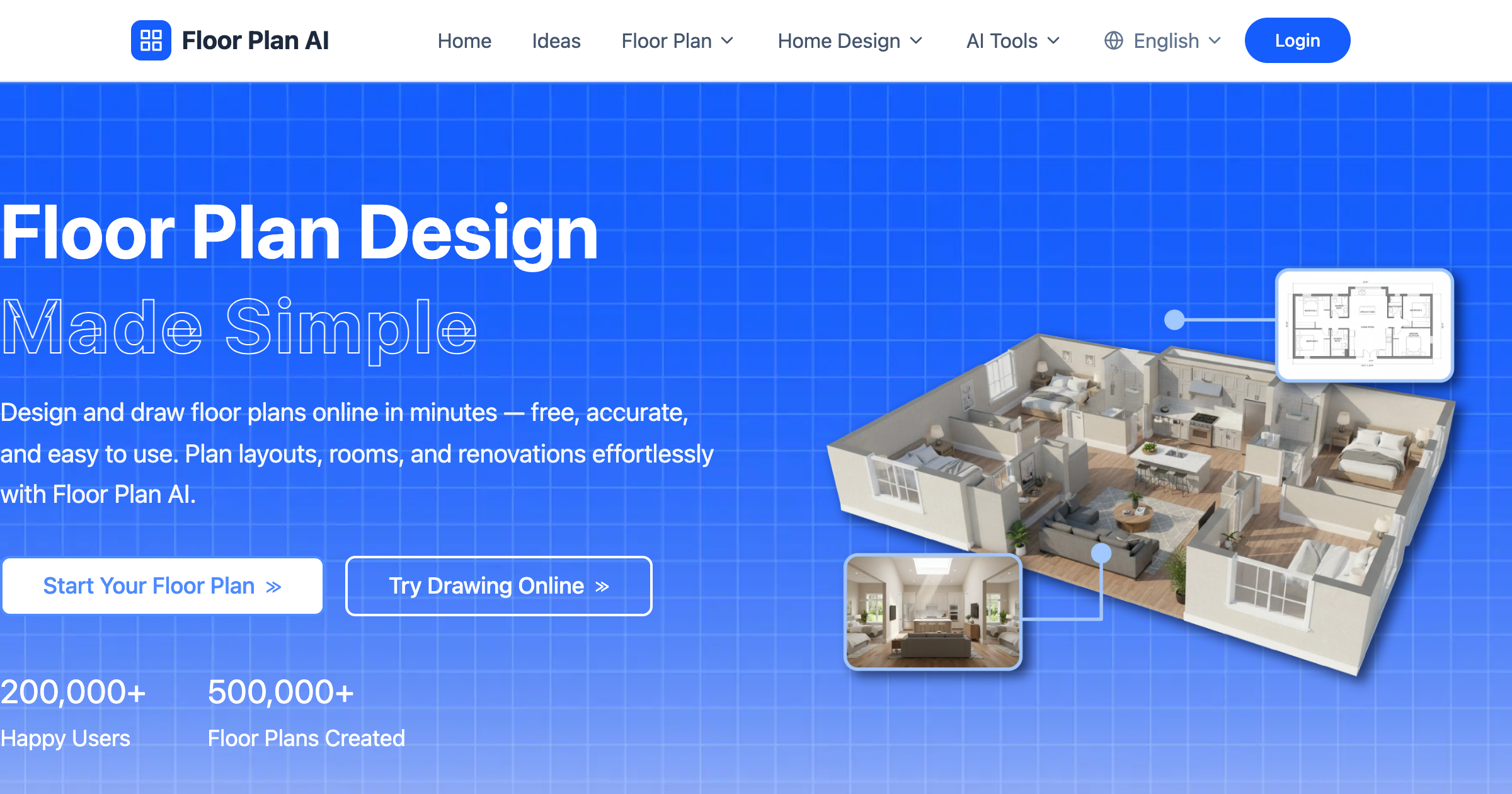 Floor Plan AI interface screenshot