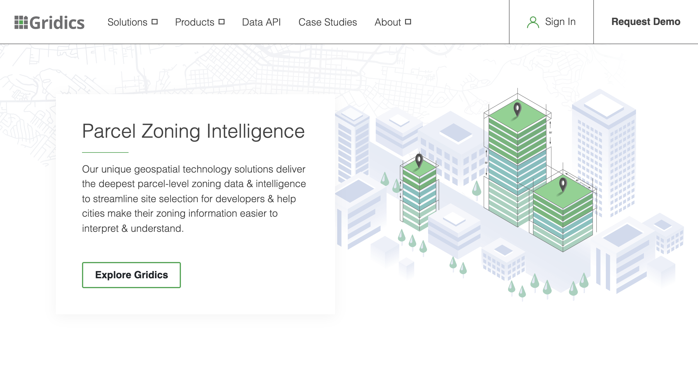 Gridics interface screenshot
