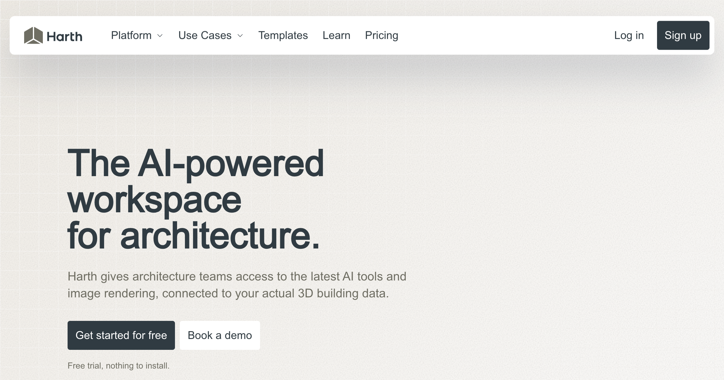 Harth interface screenshot
