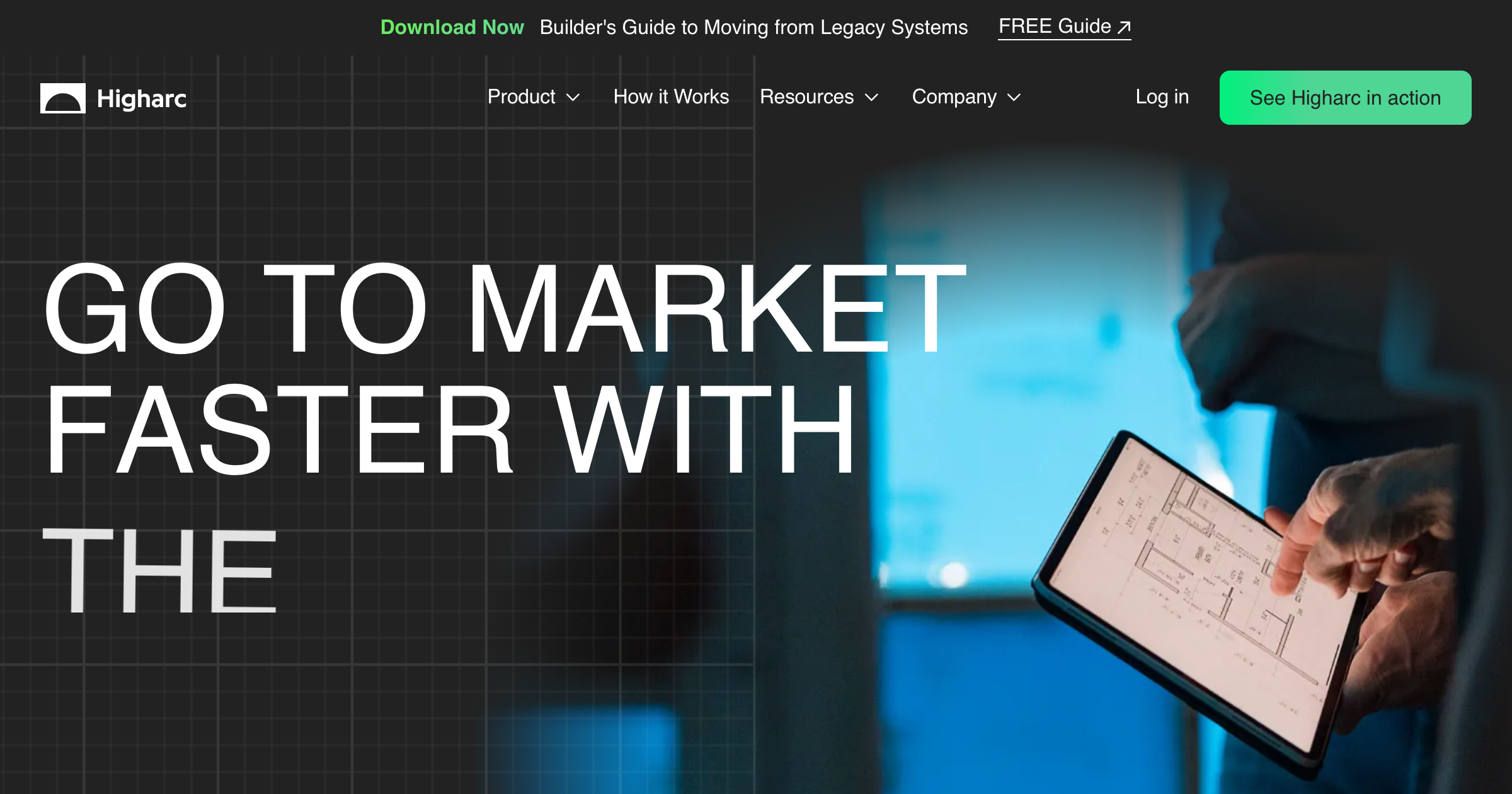 Higharc interface screenshot