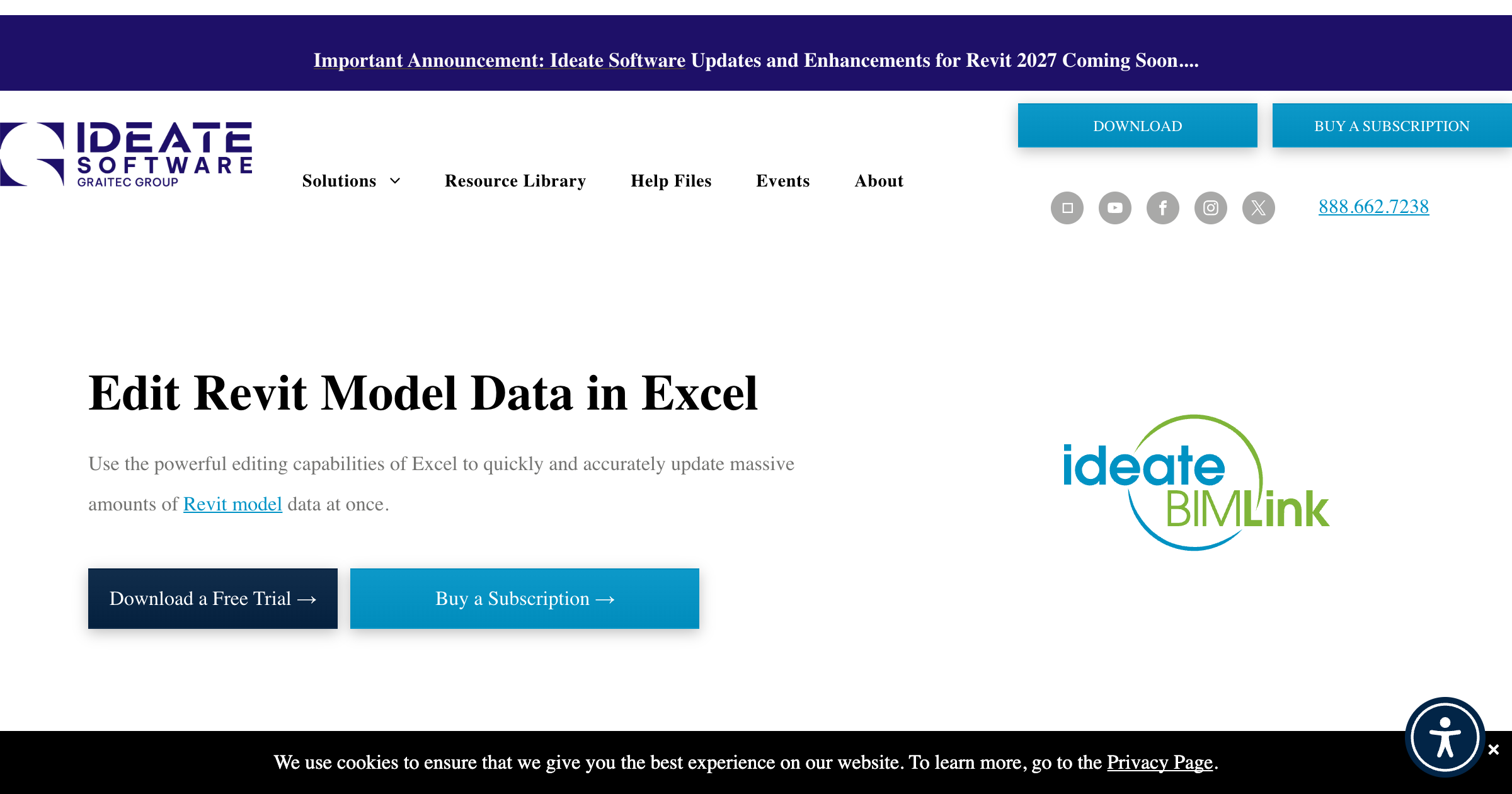 Ideate BIMLink interface screenshot