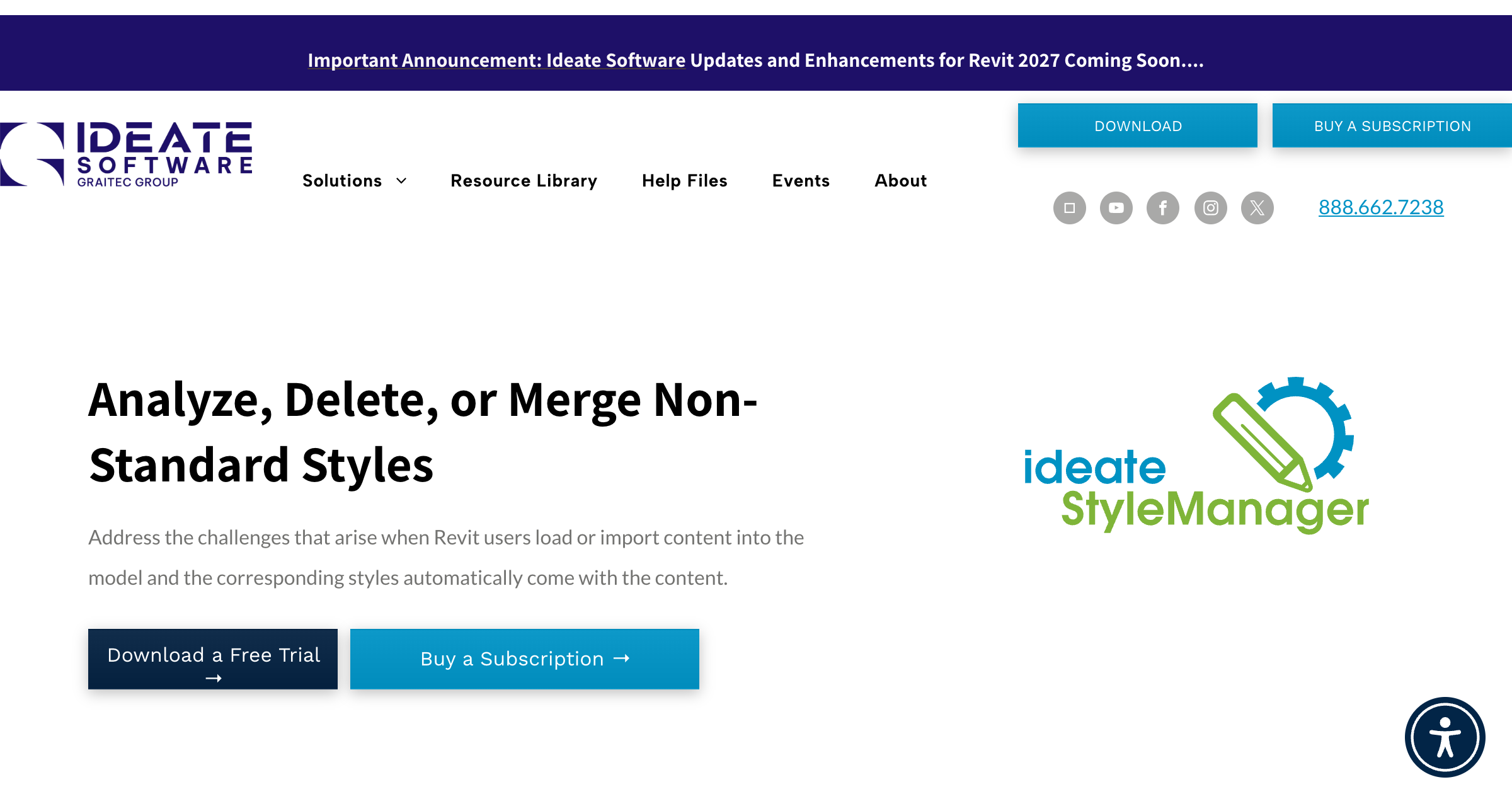 Ideate StyleManager interface screenshot