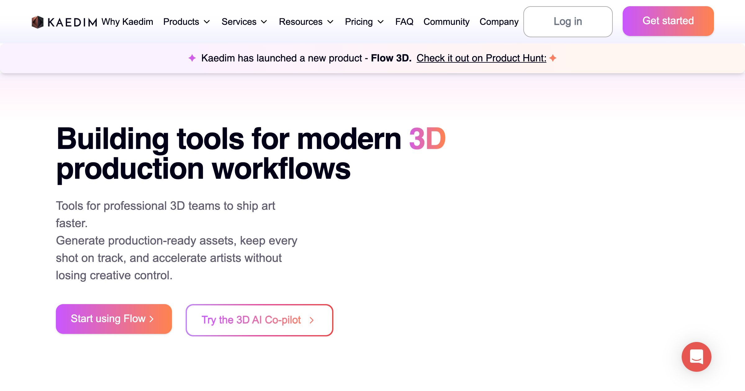 Kaedim interface screenshot