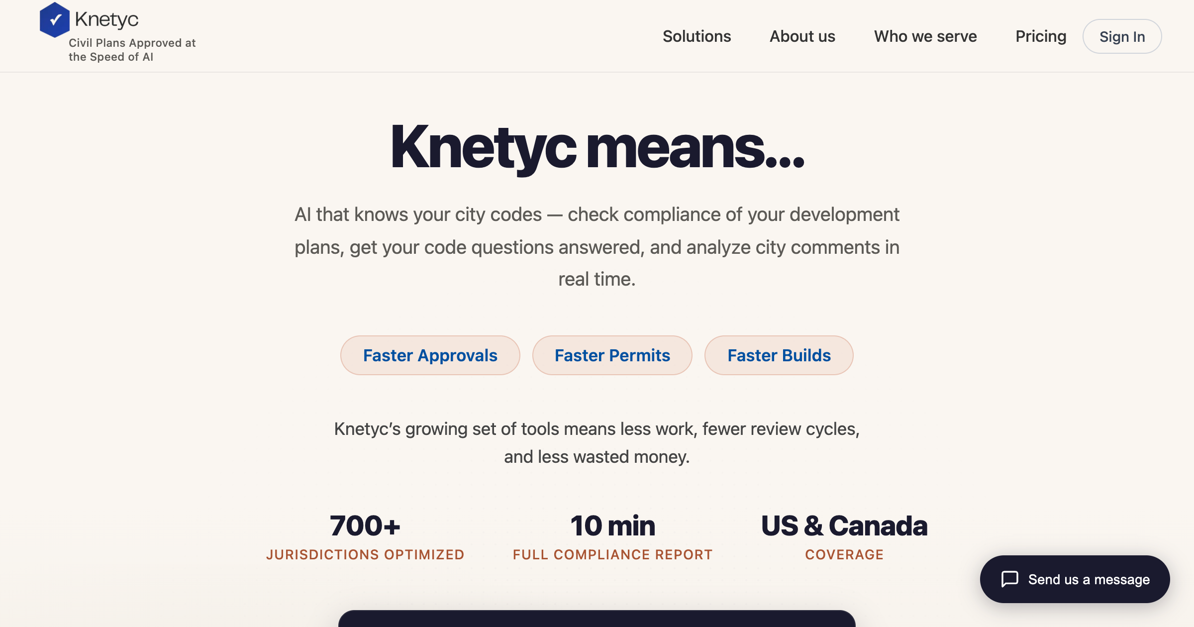 Knetyc interface screenshot