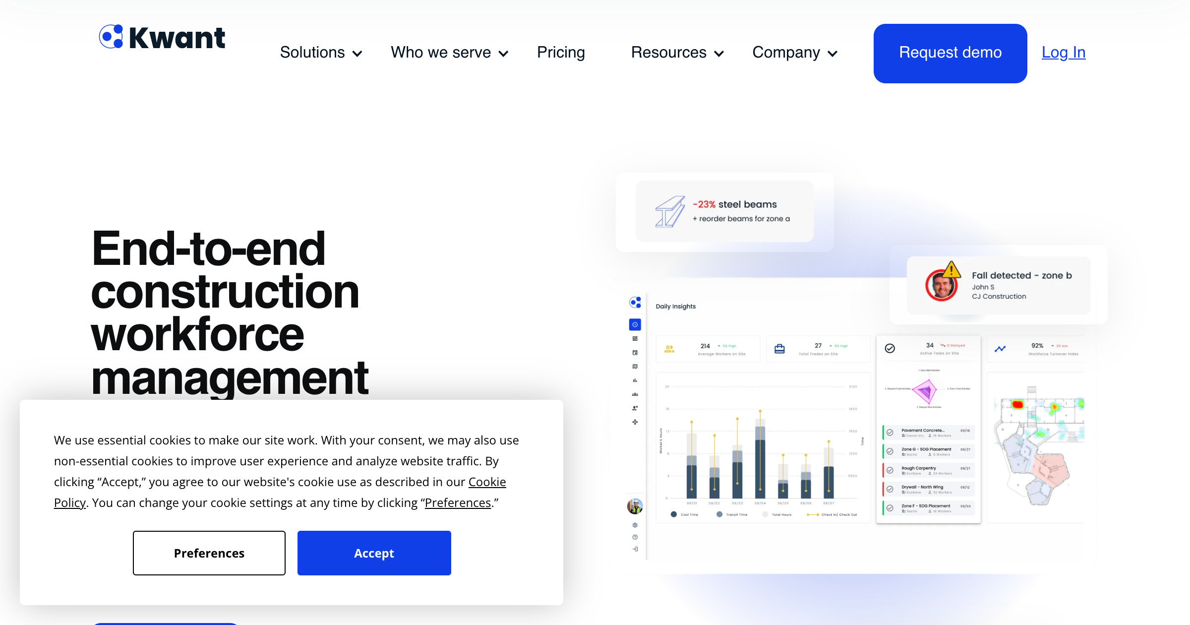 Kwant.ai interface screenshot