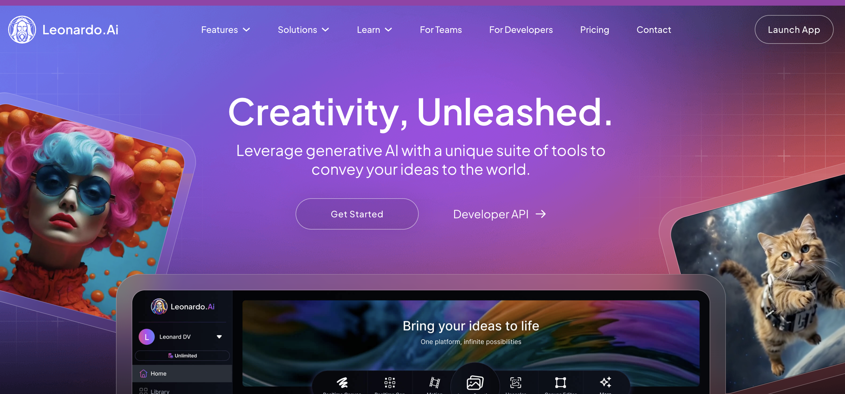 Leonardo.ai interface screenshot