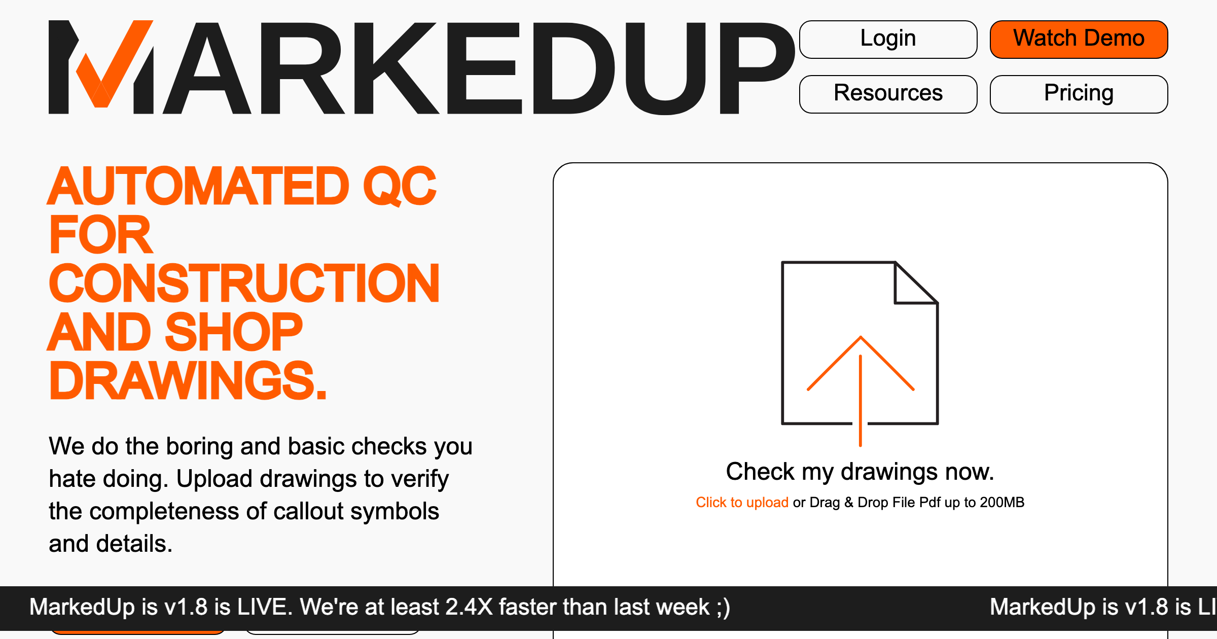 MarkedUp interface screenshot