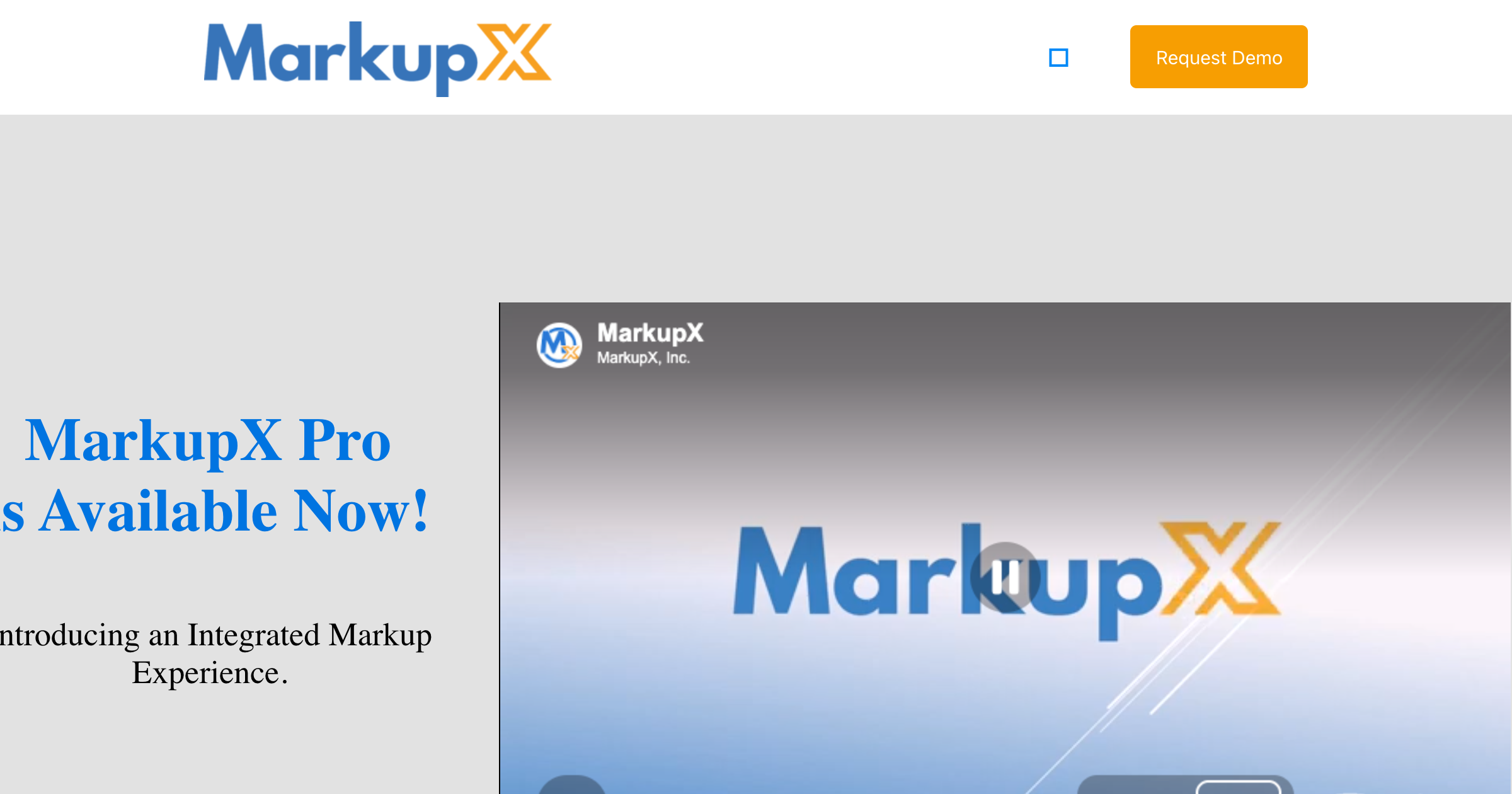 MarkupX Pro interface screenshot