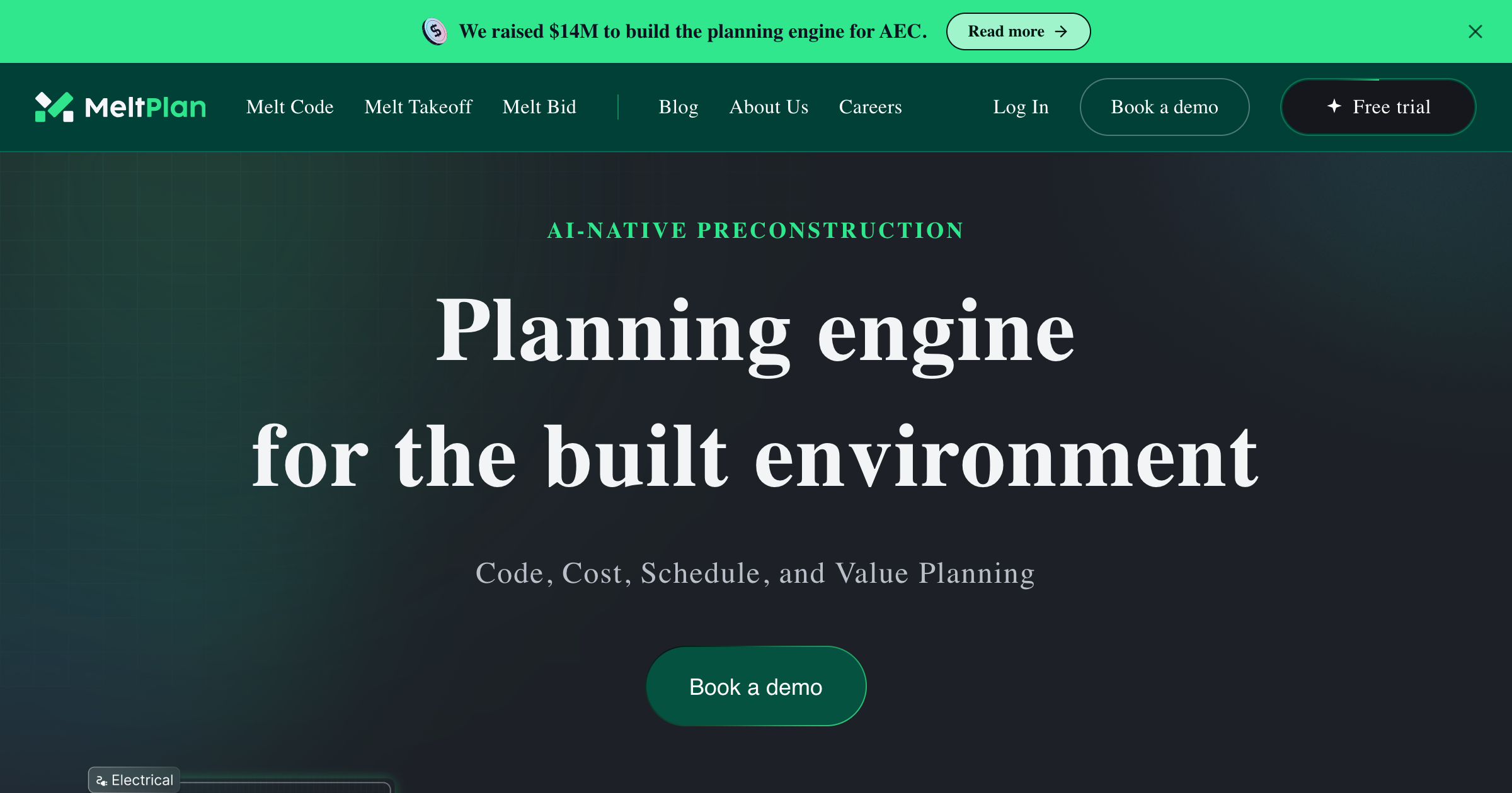 MeltPlan interface screenshot