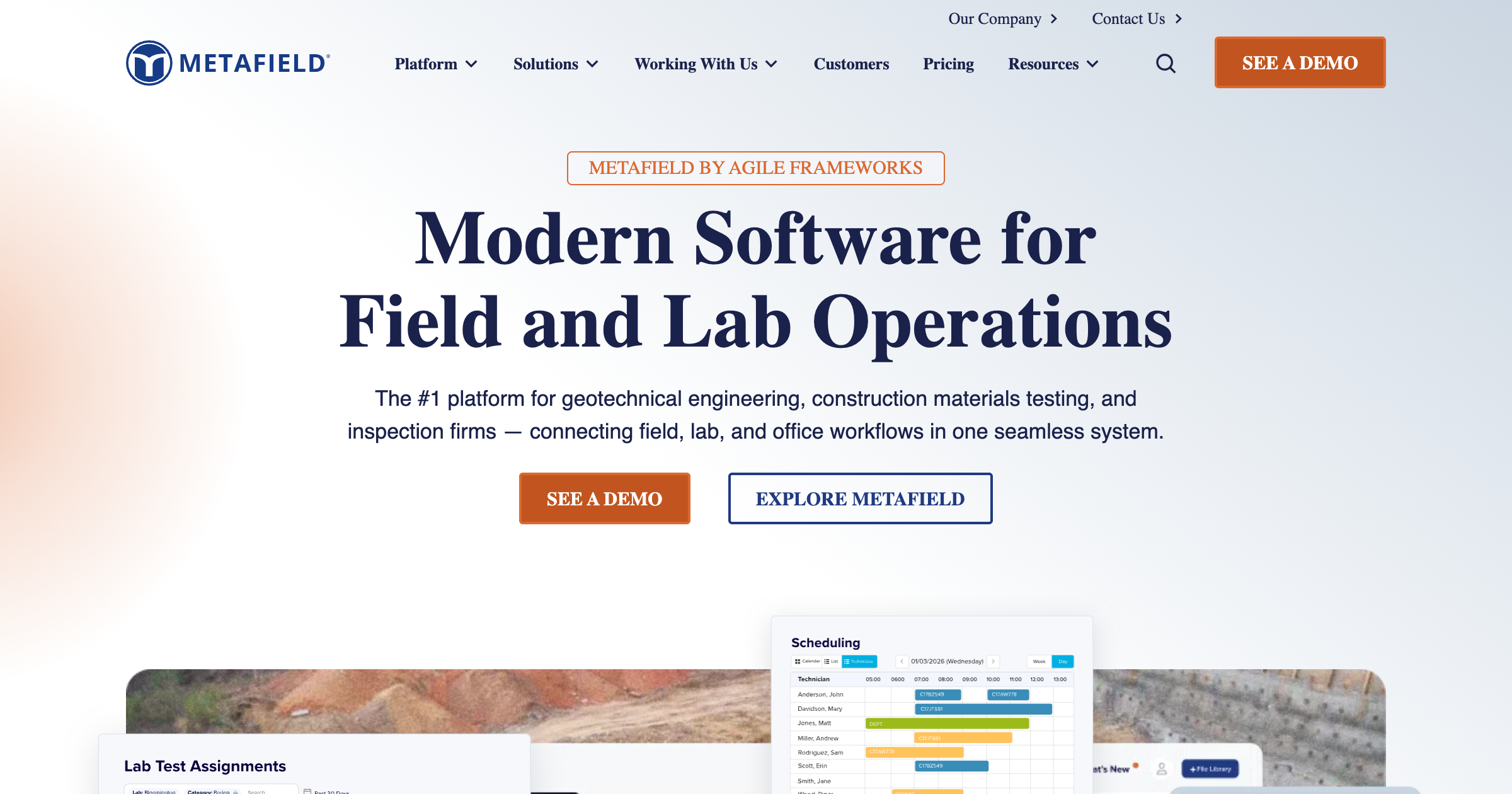 MetaField interface screenshot