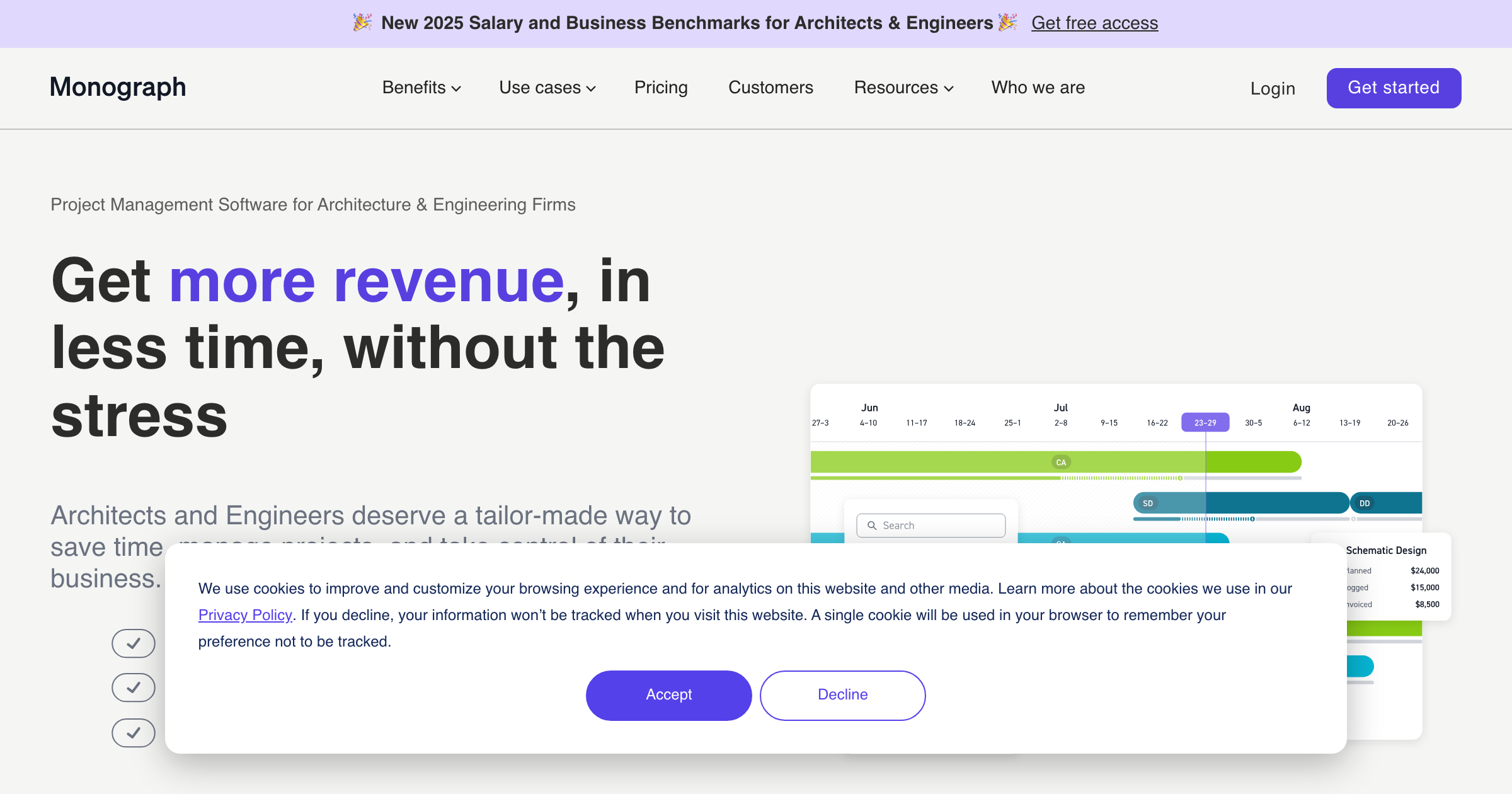 Monograph interface screenshot