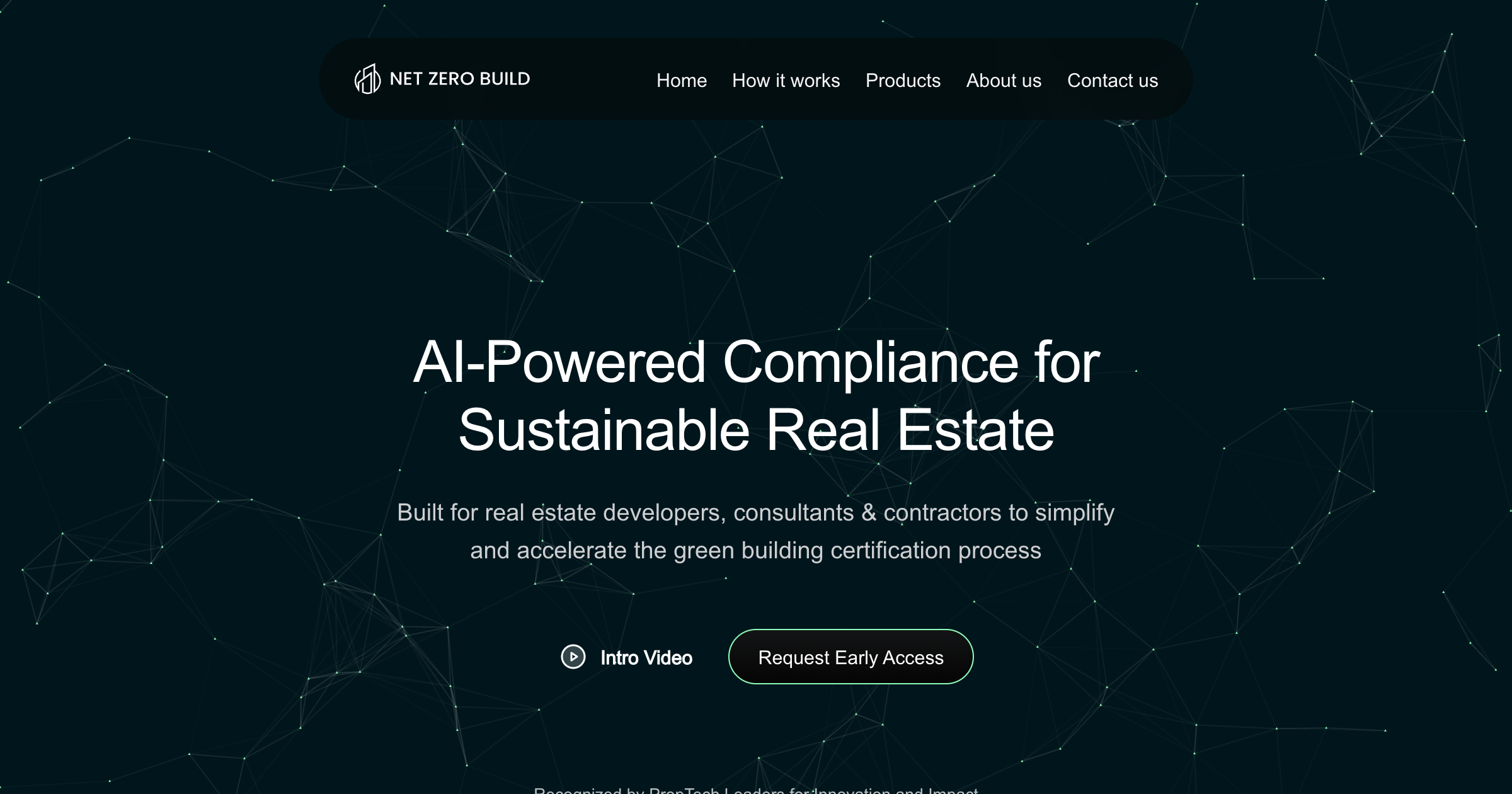 Net Zero Build interface screenshot