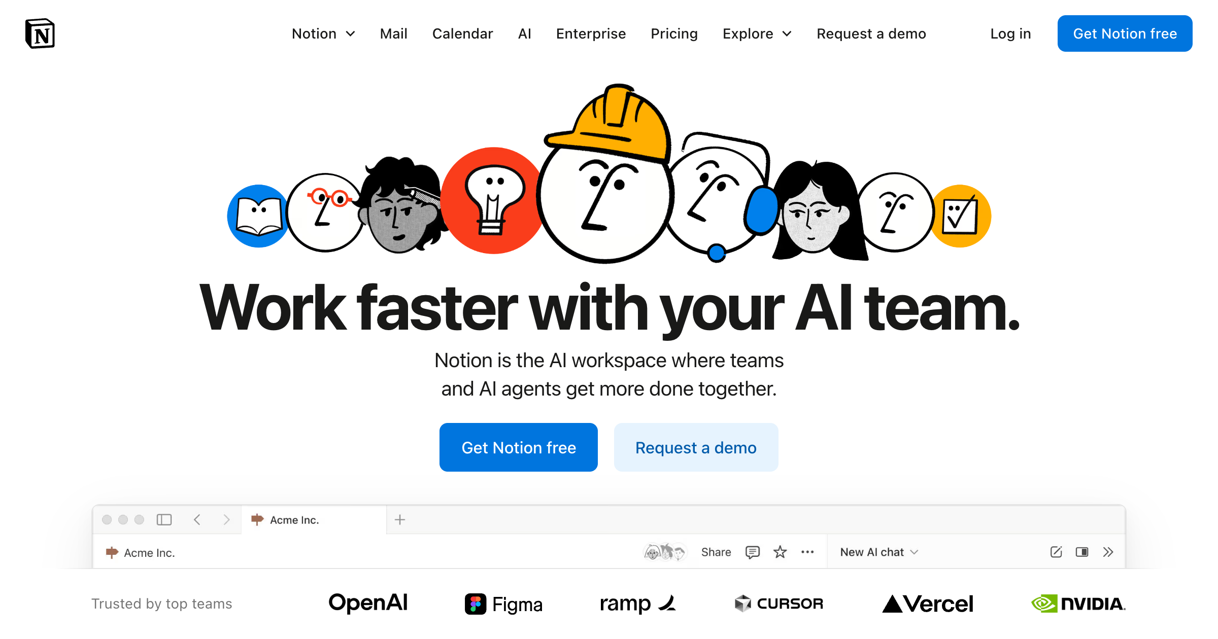 Notion AI interface screenshot