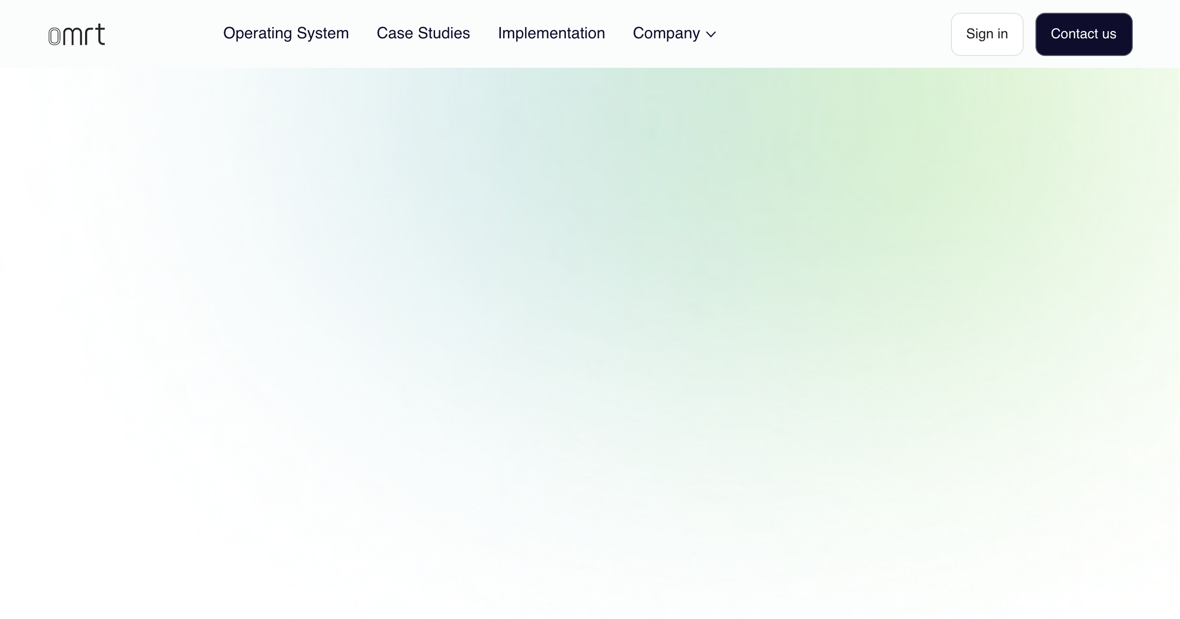 OMRT interface screenshot