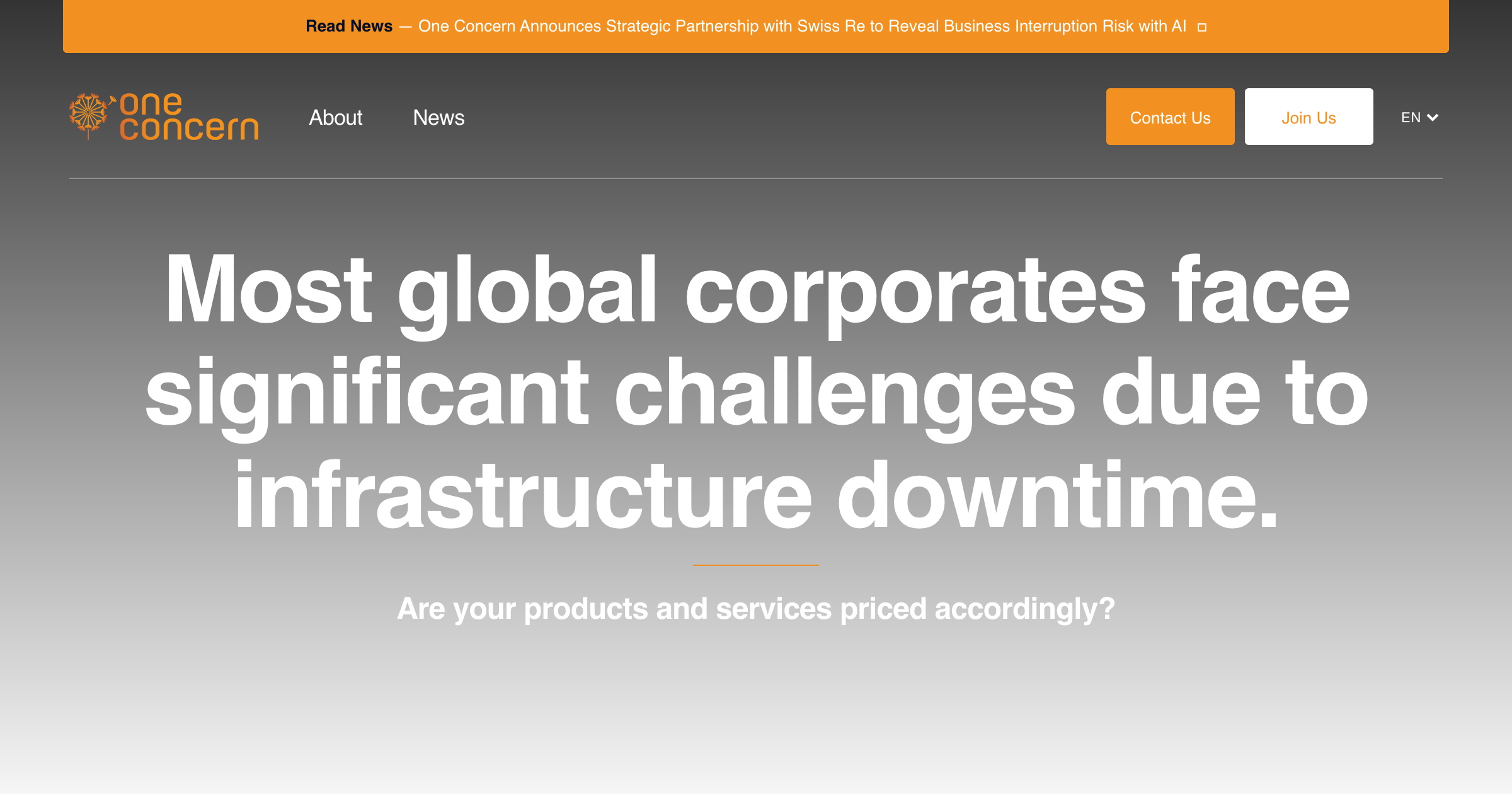 One Concern interface screenshot