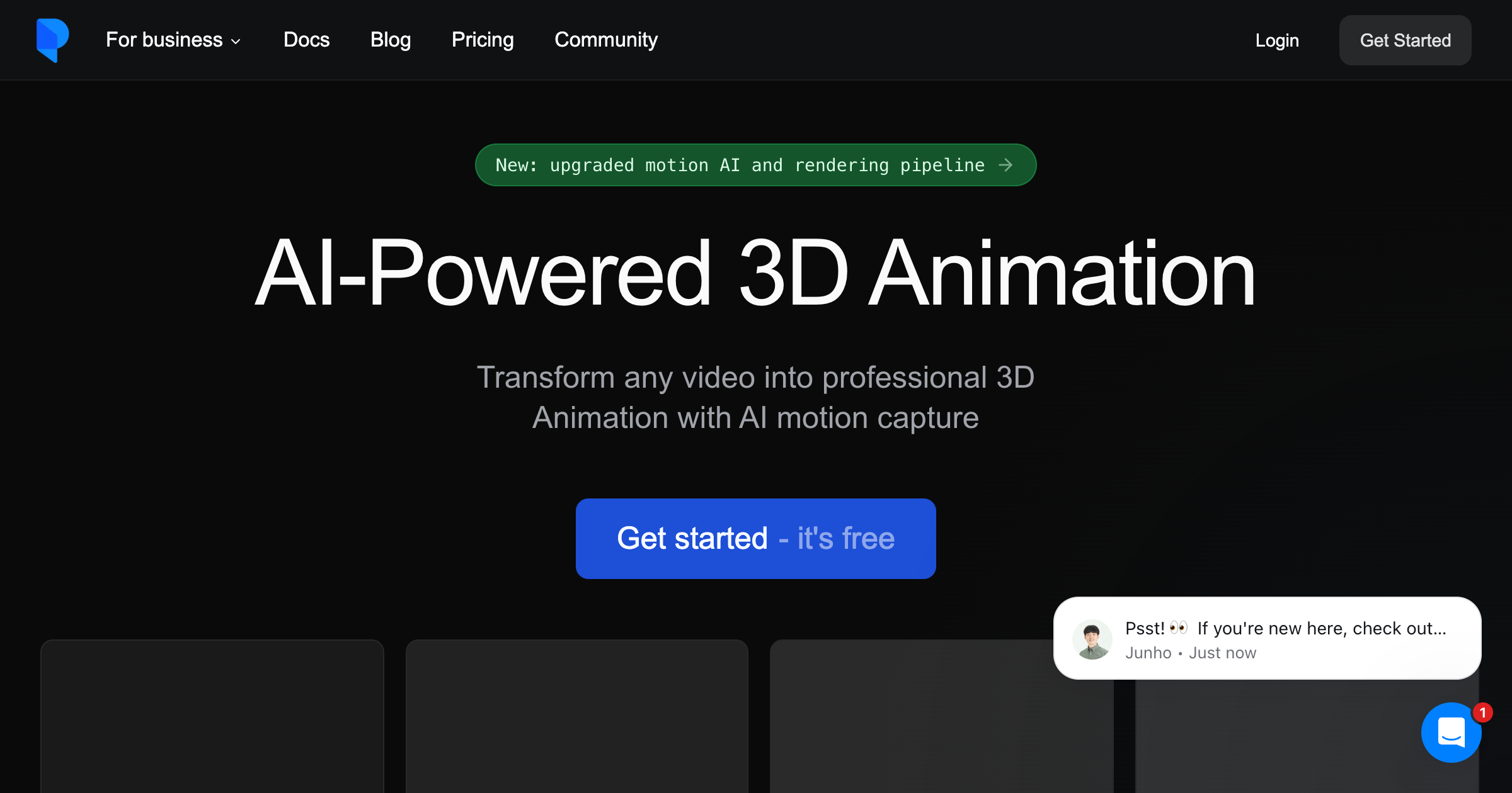 Plask interface screenshot