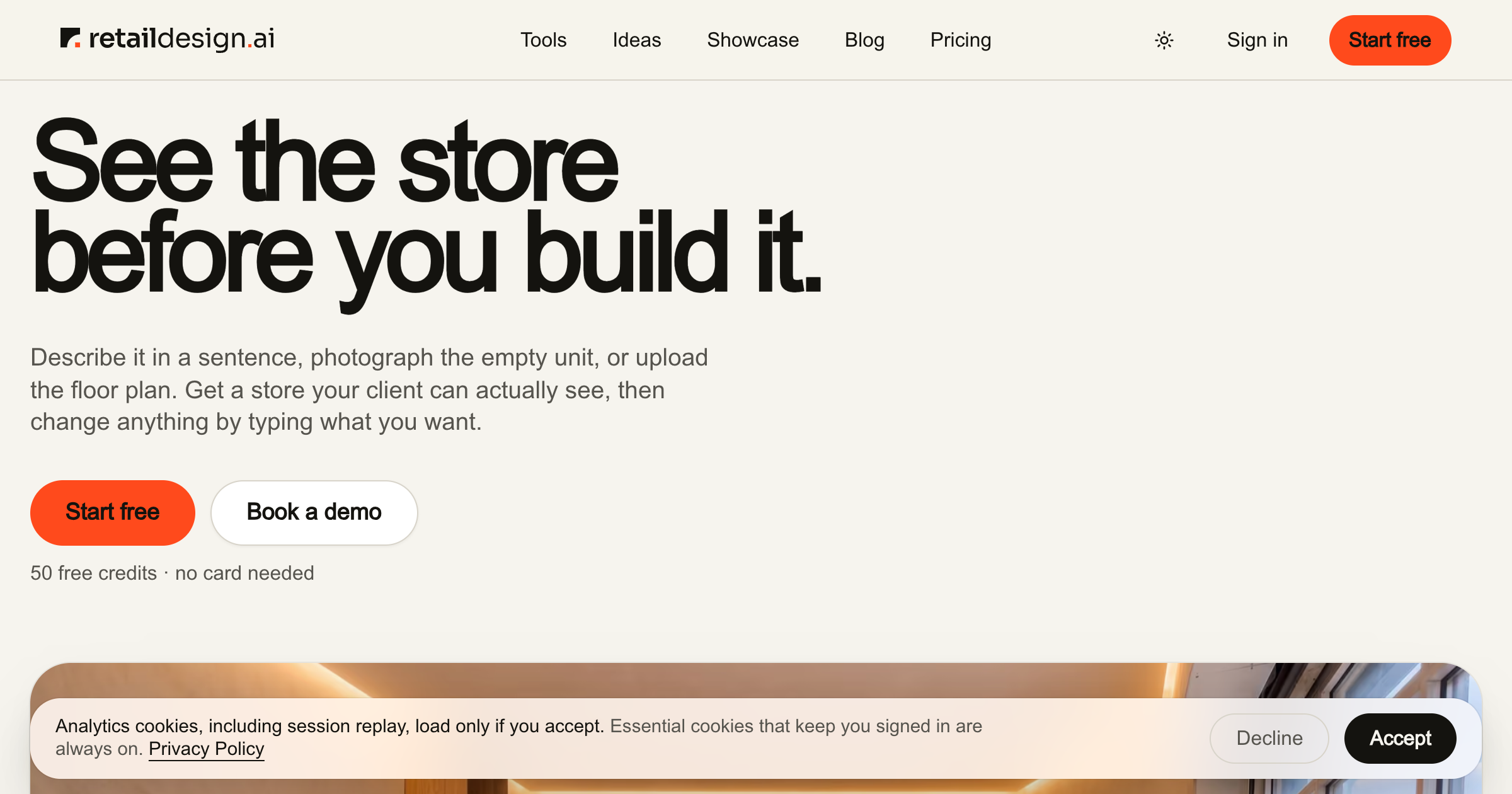 RetailDesign.ai interface screenshot
