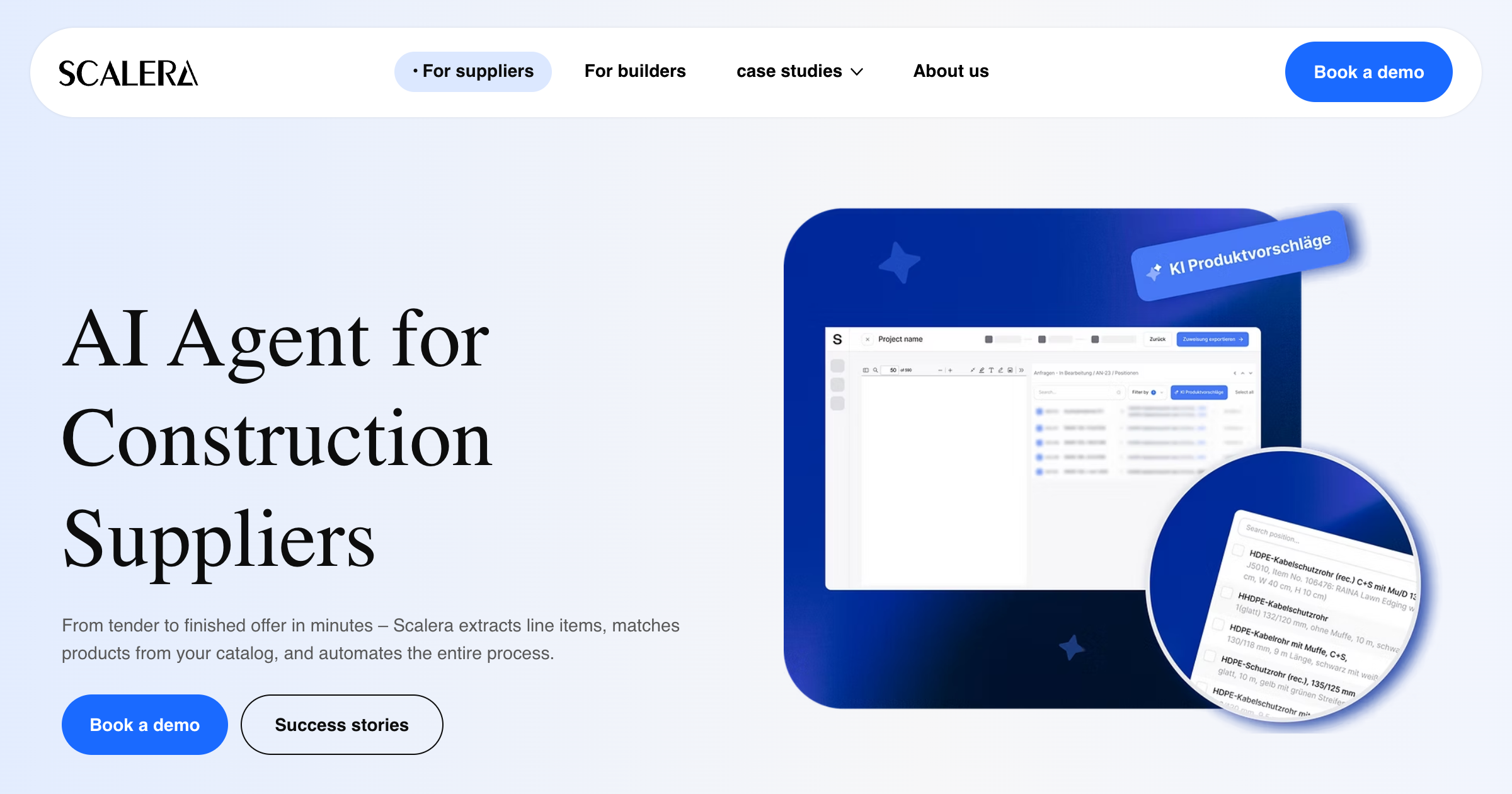 Scalera.ai interface screenshot