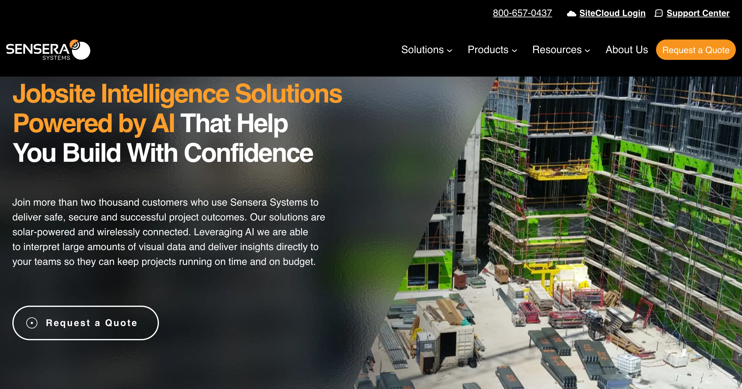 Sensera Systems interface screenshot