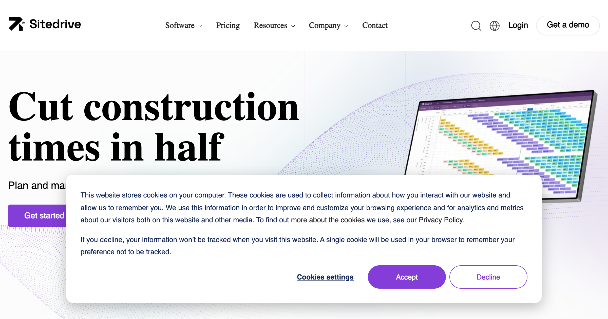 Sitedrive interface screenshot
