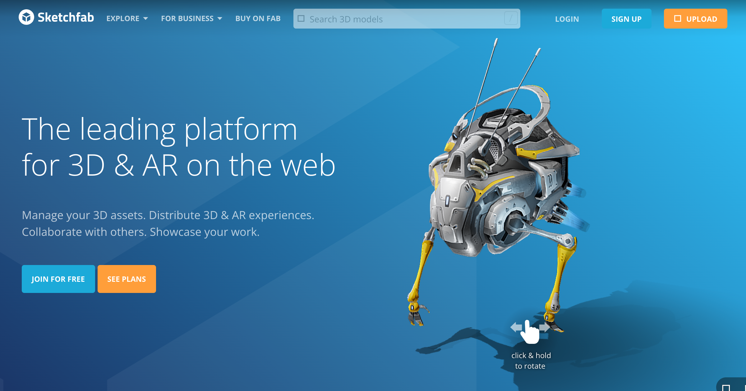 Sketchfab interface screenshot