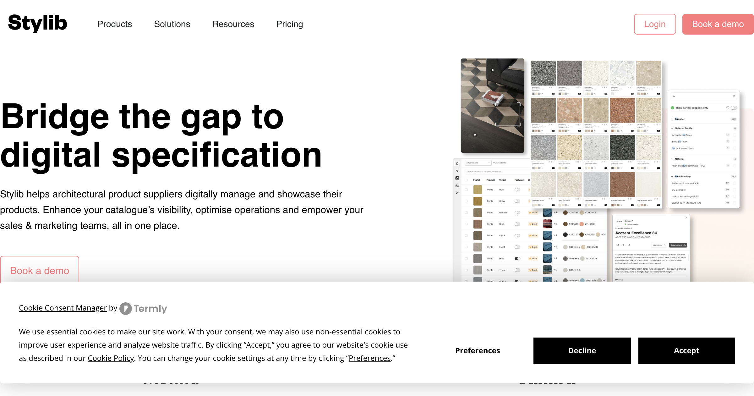 Stylib interface screenshot
