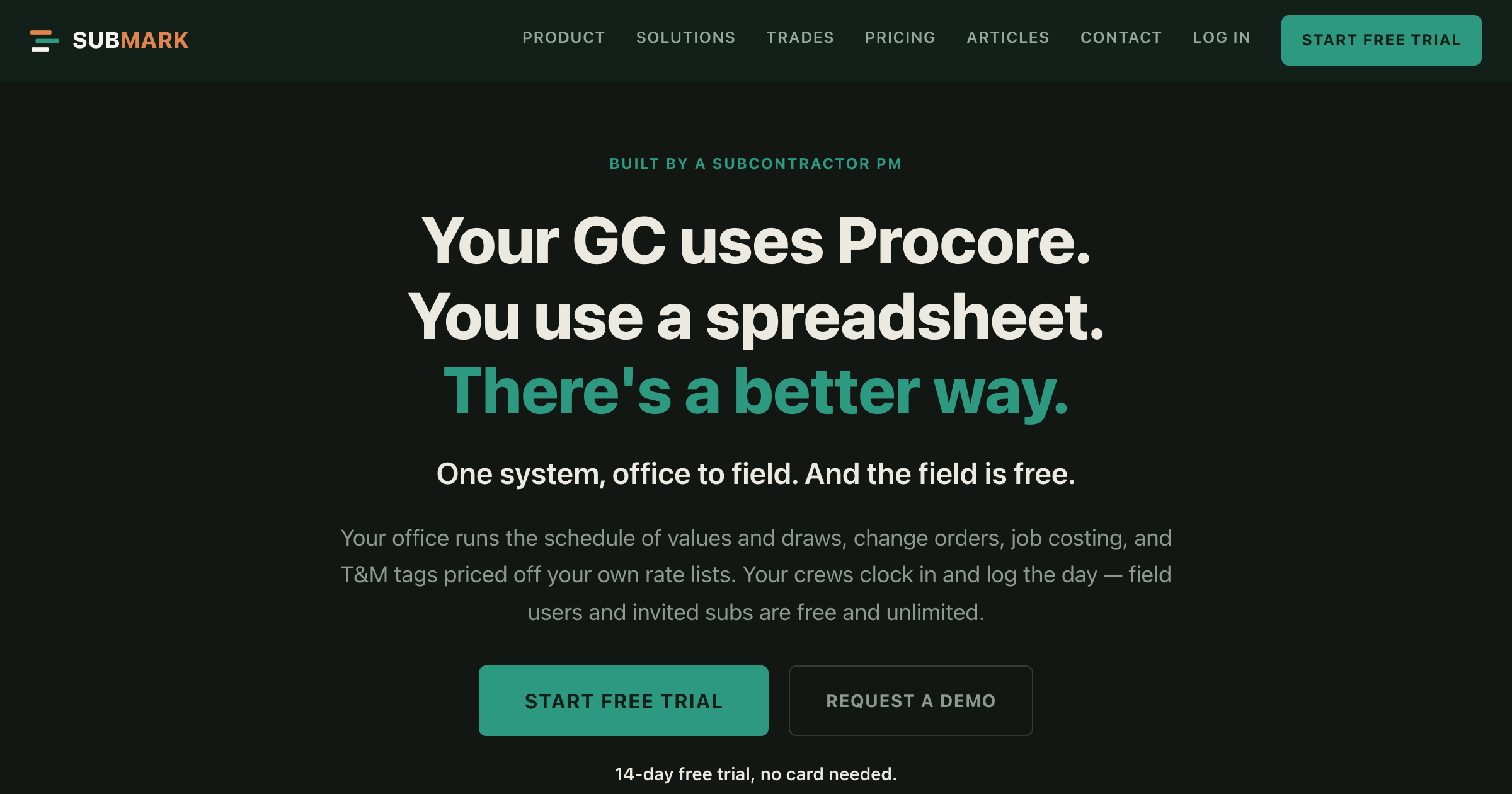 SubMark interface screenshot