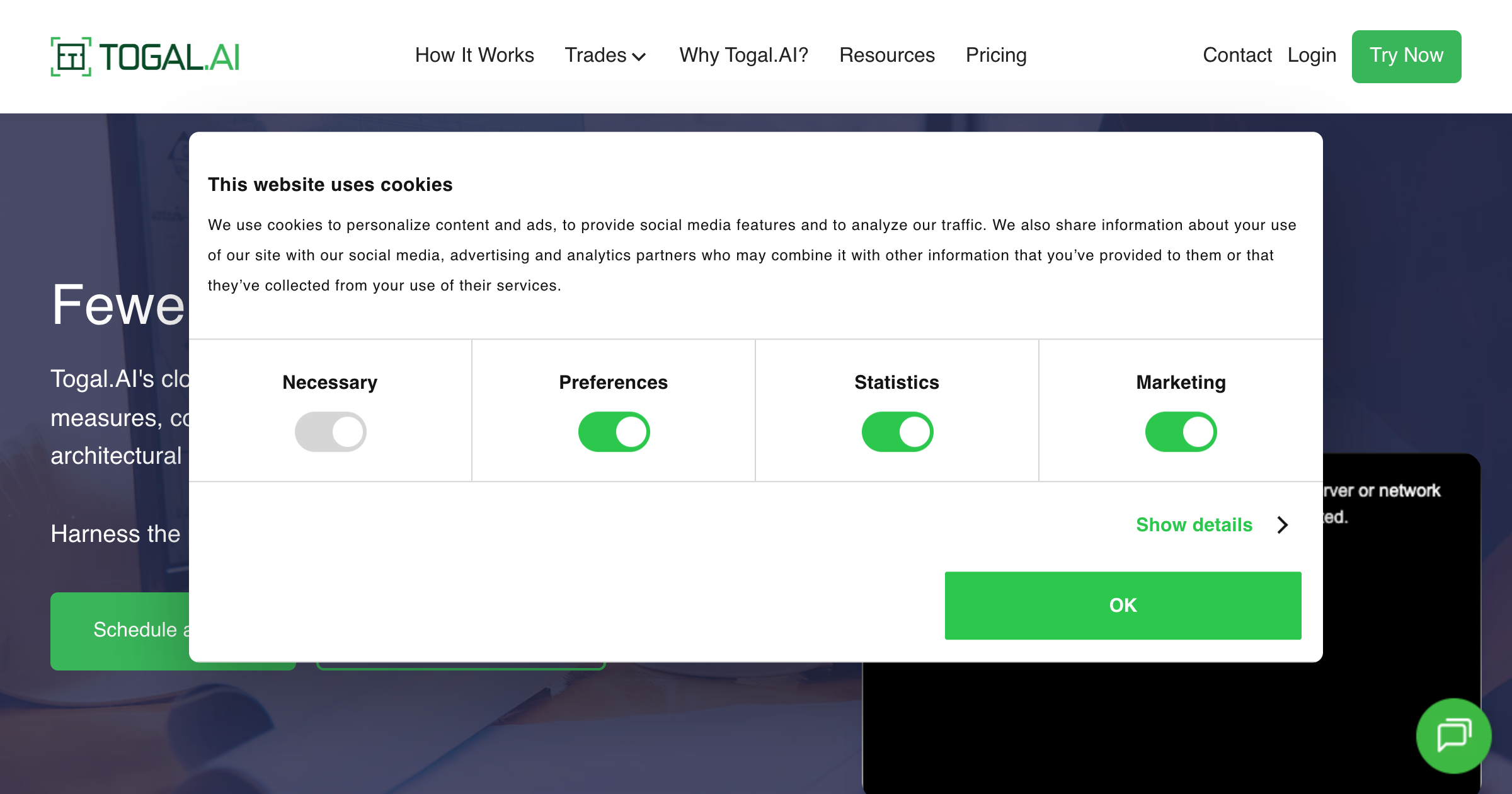 Togal.AI interface screenshot