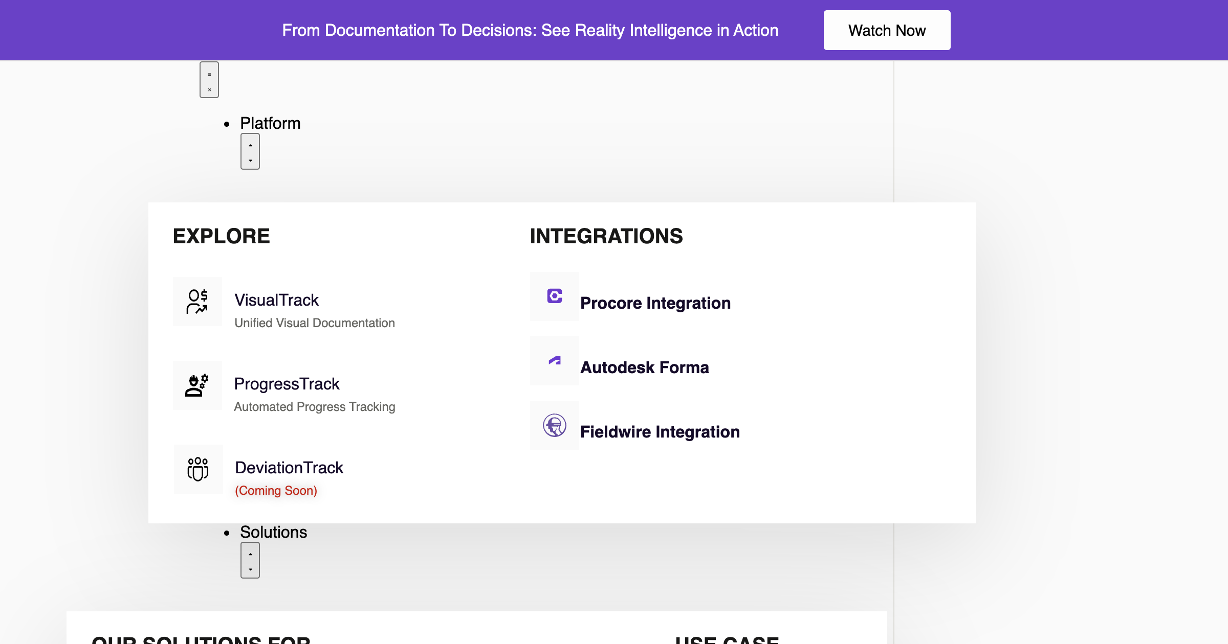 Track3D interface screenshot