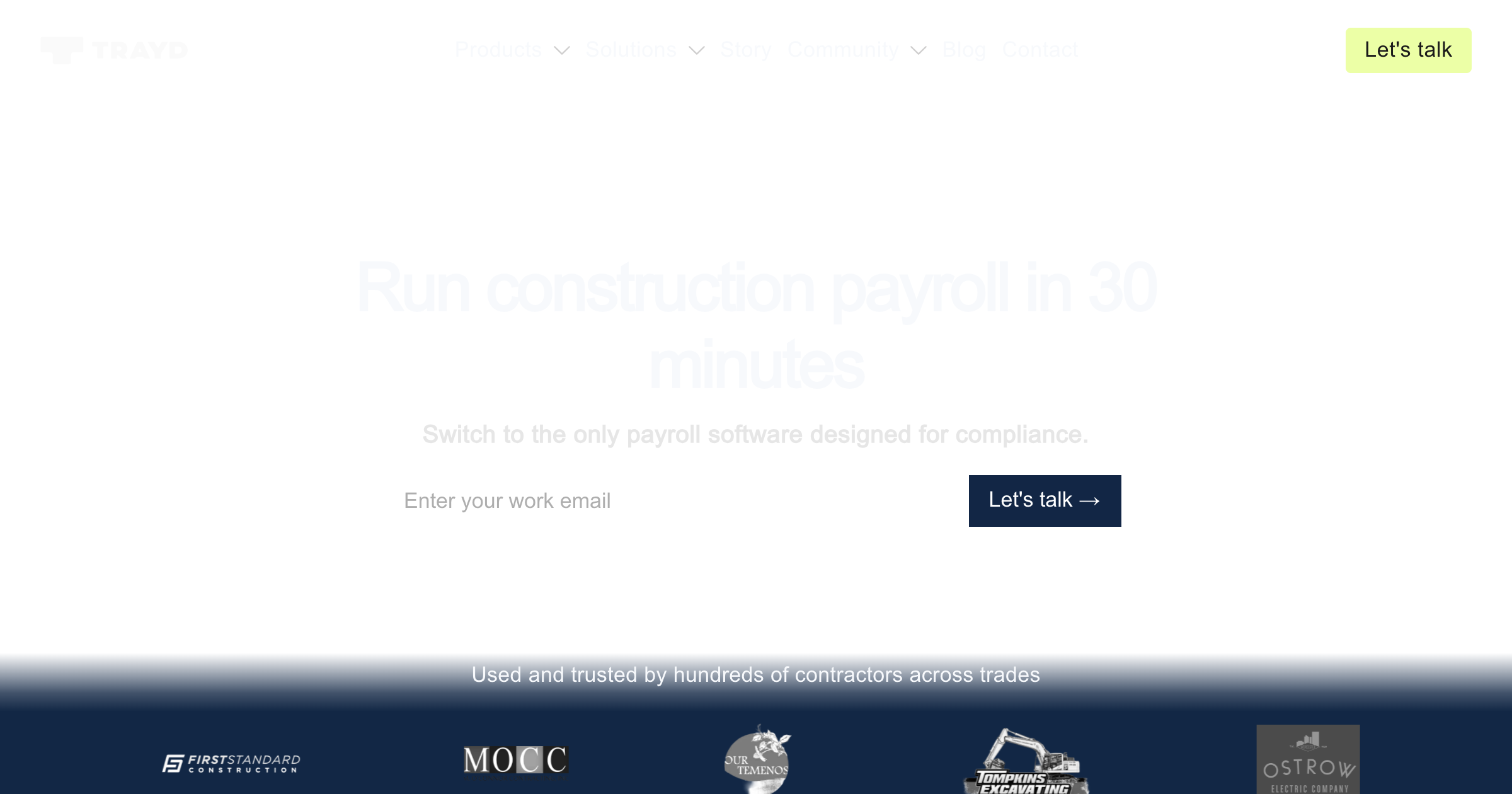 Trayd interface screenshot