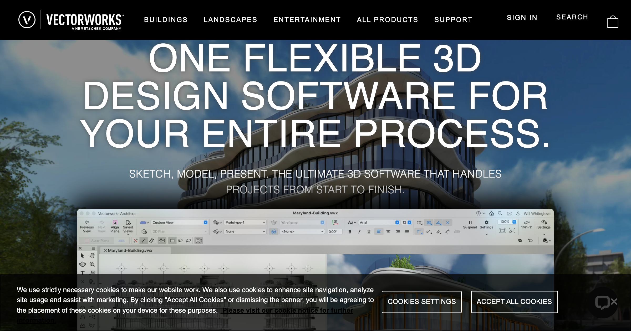 Vectorworks interface screenshot