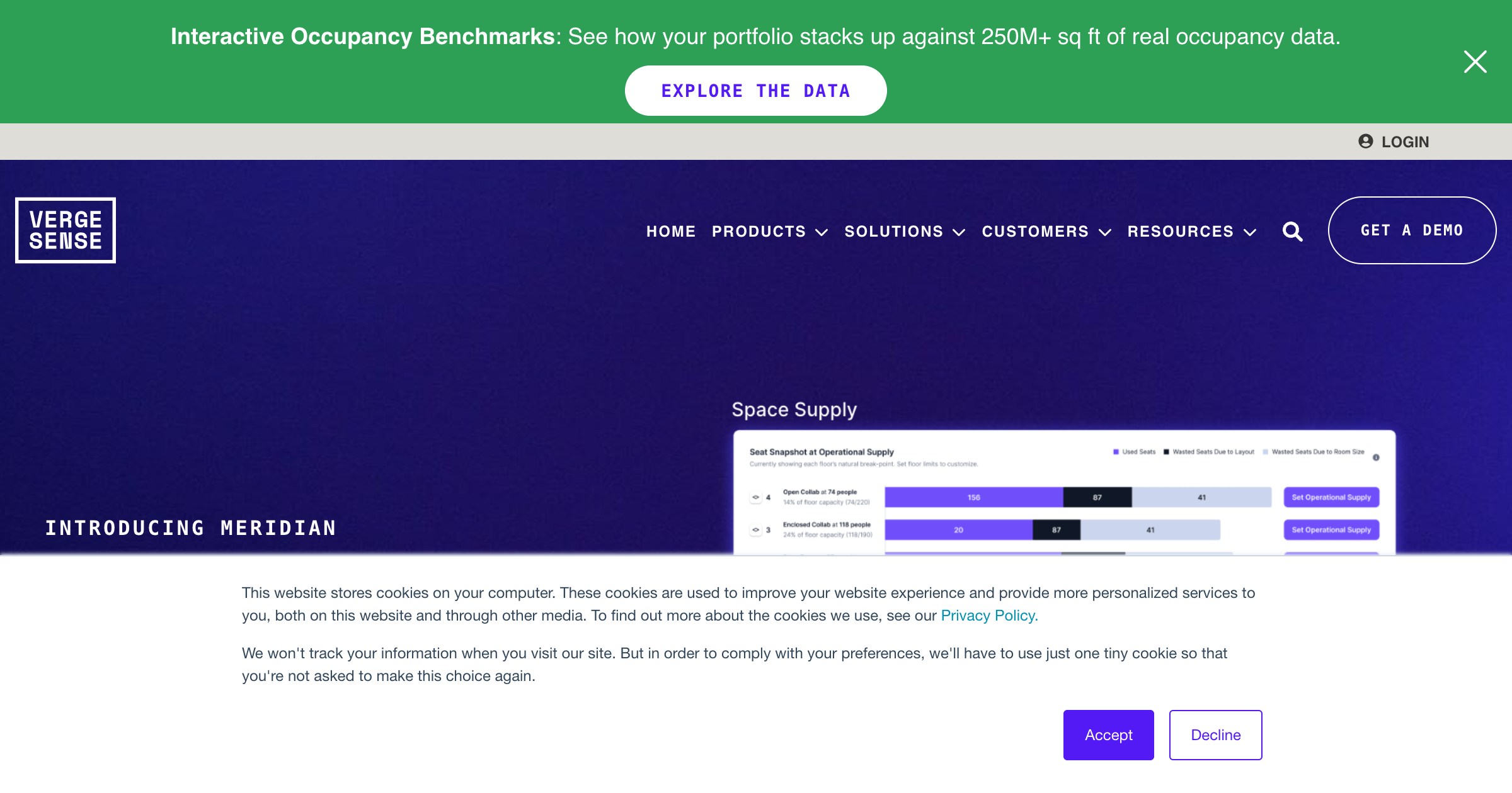VergeSense interface screenshot