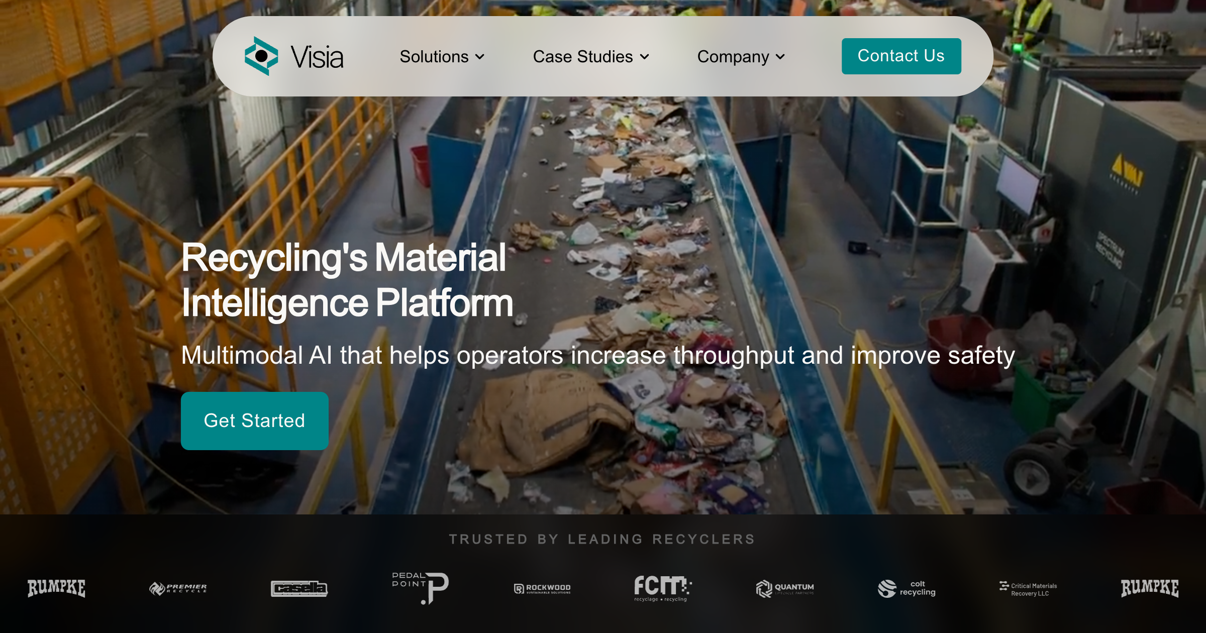Visia AI interface screenshot