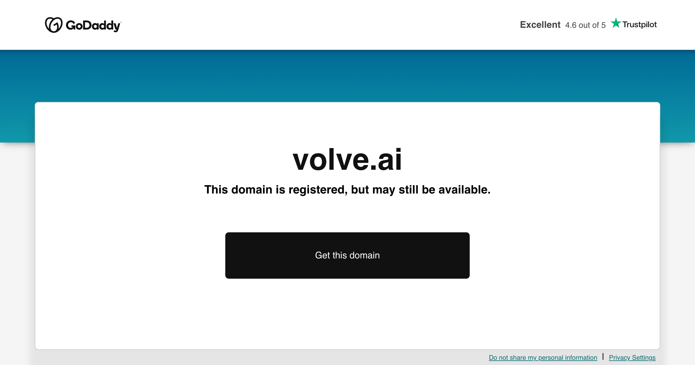 Volve interface screenshot