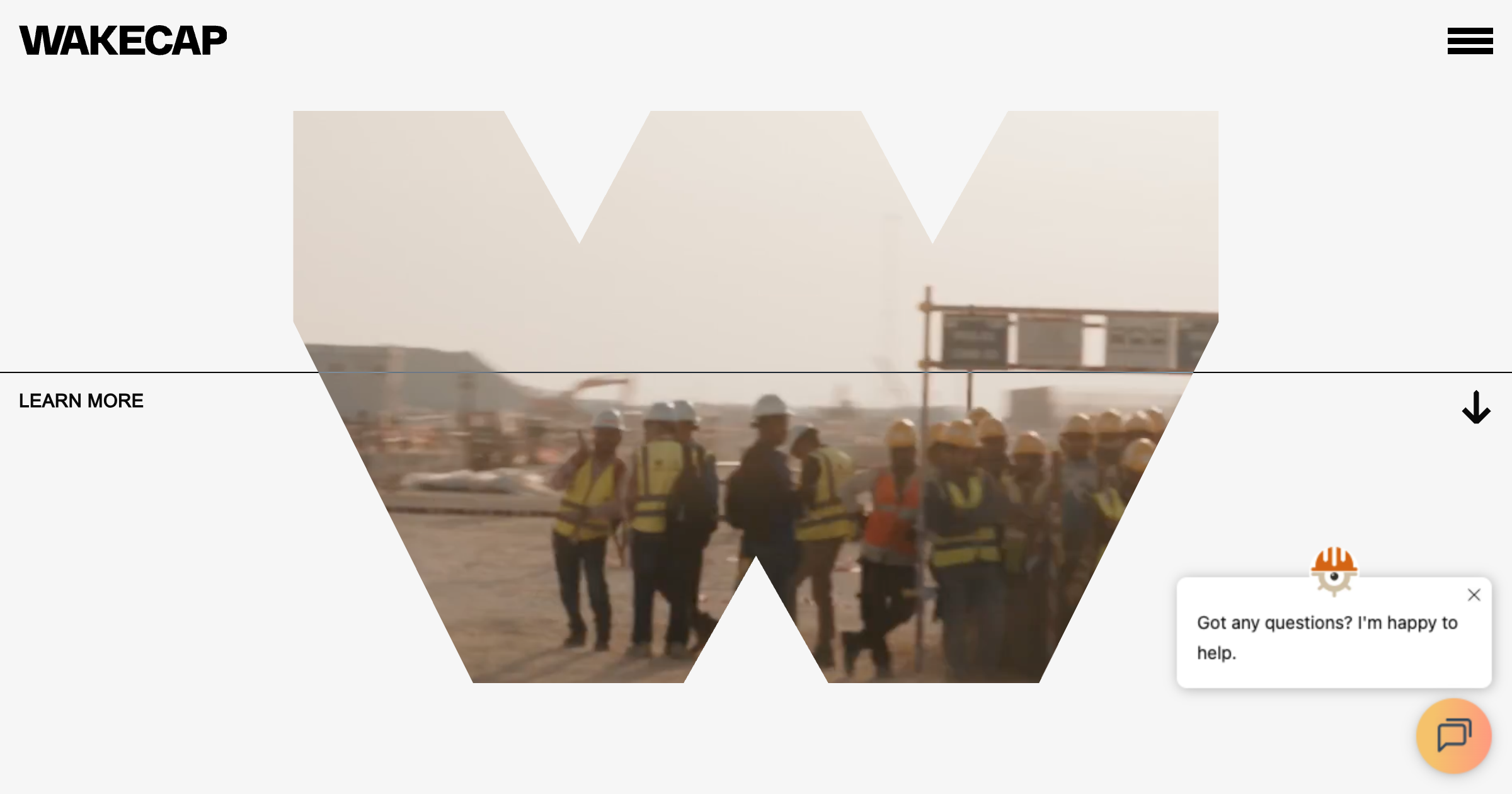WakeCap interface screenshot